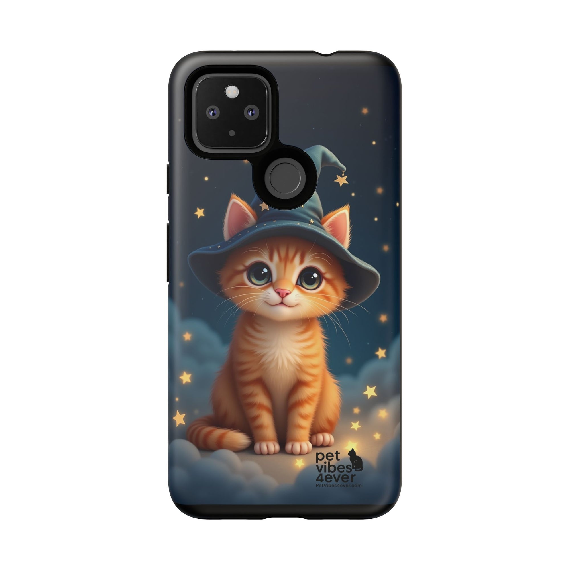 Cat-Themed Phone Case, Cute Cat Case, Pet Lover Gift, Kawaii Phone Accessory, Celestial Cat Design, Stylish Gadget Protector