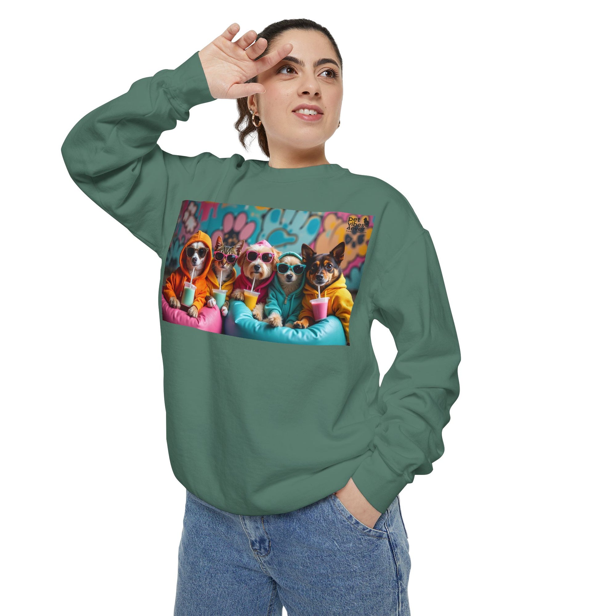 Colorful Dog Lovers Unisex Sweatshirt, Cozy Apparel for Pet Owners, Gift for Dog Lovers, Cute Animal Sweatshirt, Fun Casual Wear