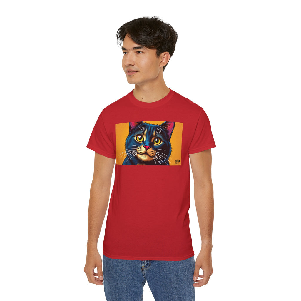 Whimsical Cat Art Tee, Funny Cat Lover Shirt, Gift for Cat Owners, Unique Pet Theme Apparel, Cozy Everyday Wear, Birthday Gift