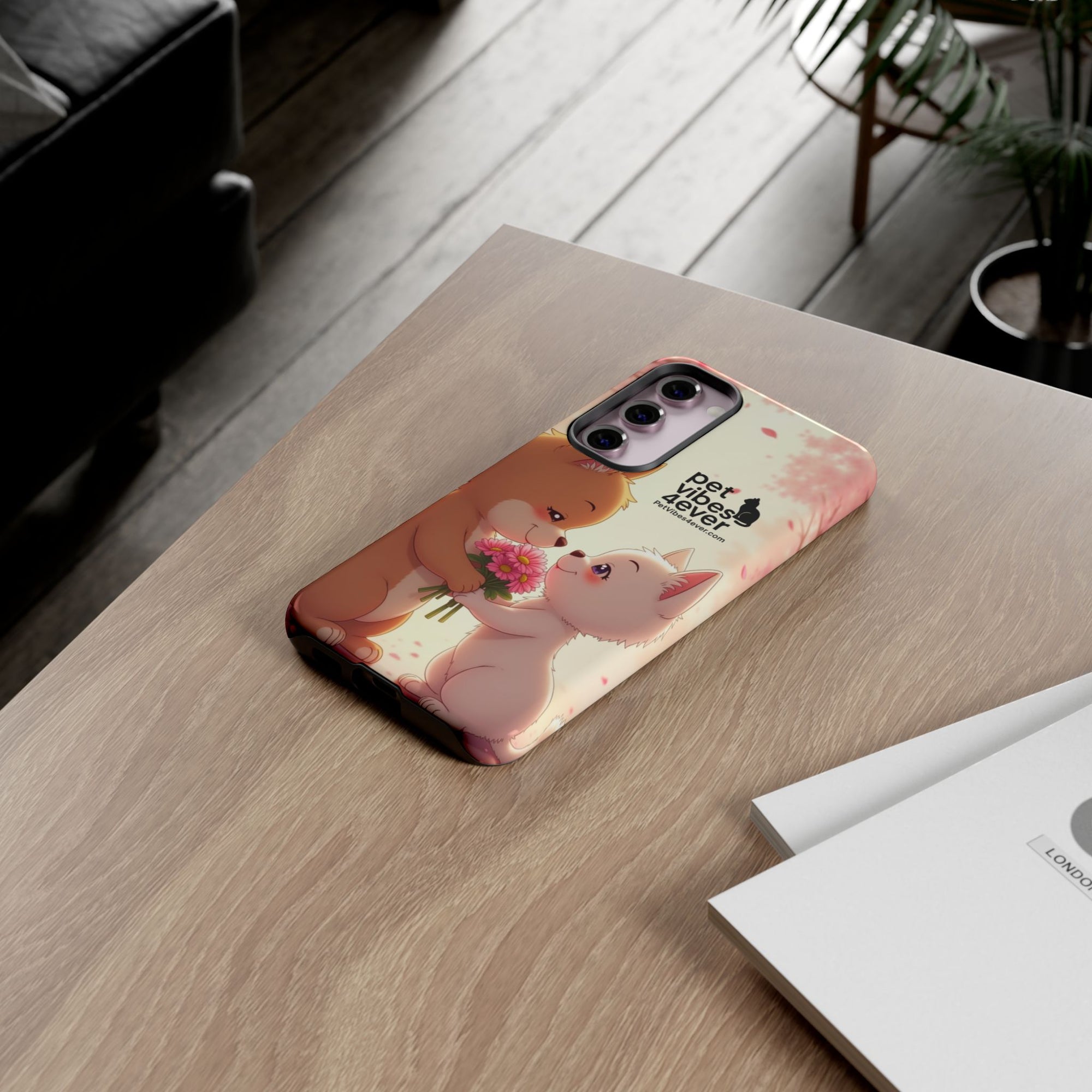 Cute Pet Themed Phone Case, Animal Lovers Gift, Valentine's Day, Cute Phone Cover, Pet Vibes Forever