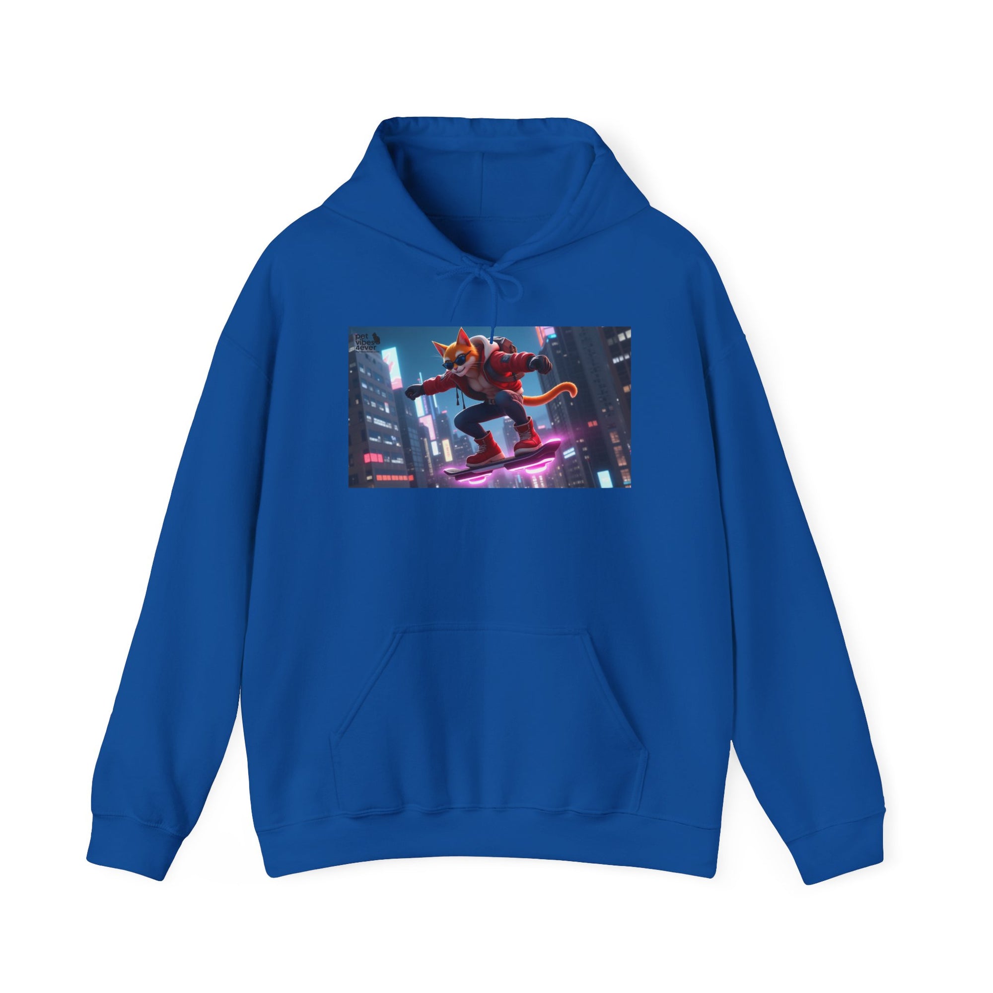 Urban Jungle Unisex Hoodie - Retro Neon Design, Streetwear Sweatshirt, Perfect for Teens, Gift for Video Game Lovers, Cozy Layering