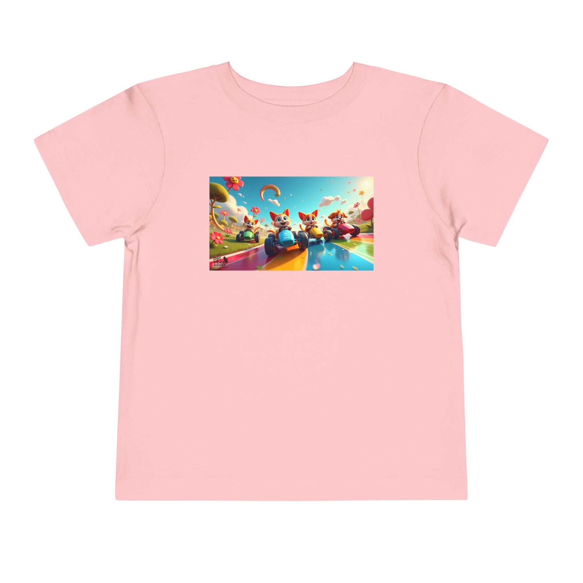 Colorful Toddler Short Sleeve Tee, Fun Kids T-Shirt, Summer Playwear, Birthday Gift, Rainbow Design Tee, Everyday Playwear