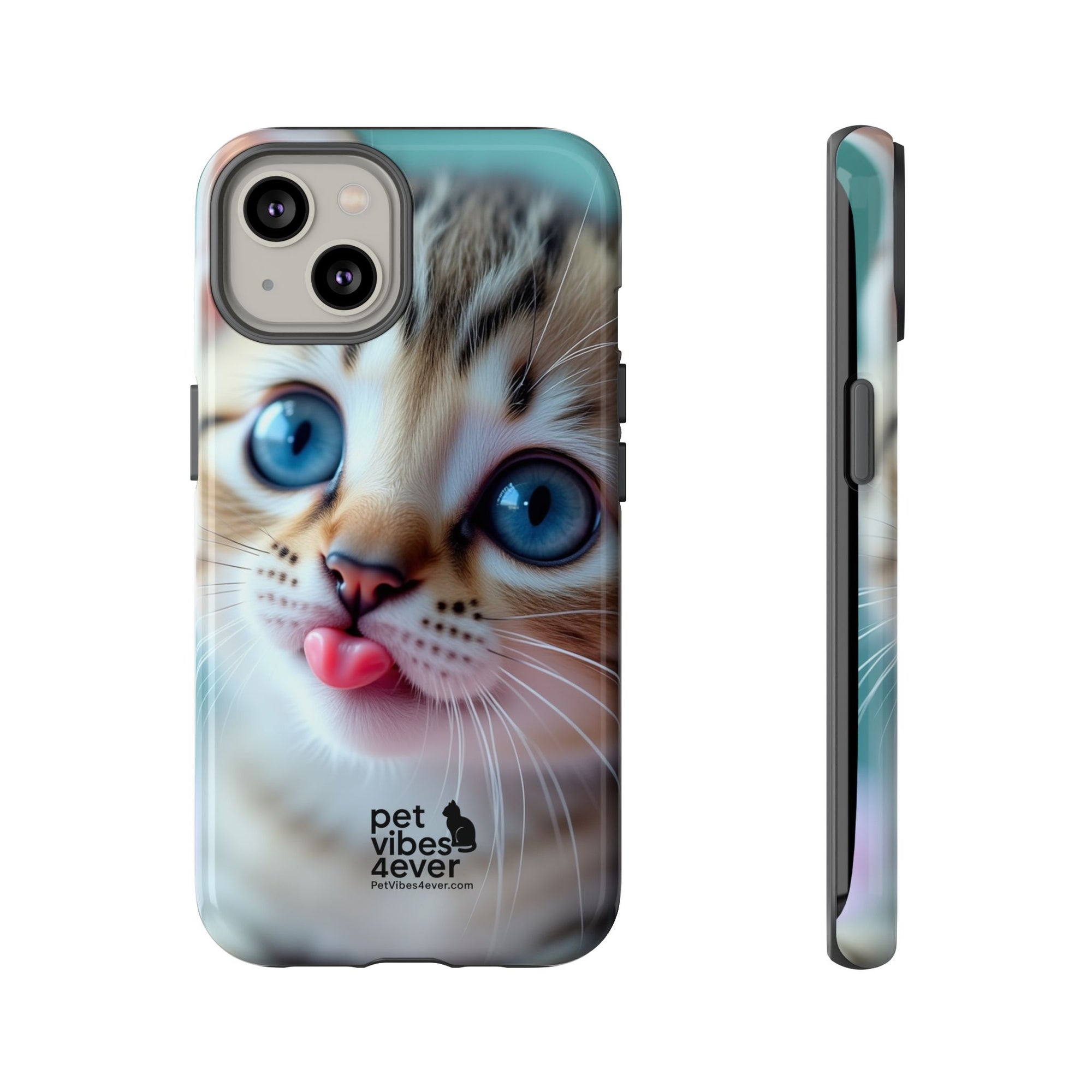 Cute Cat Phone Case, Pet Lover Gift, Funny Animal Protector, Cute Tech Accessories, Cat Mom Gift