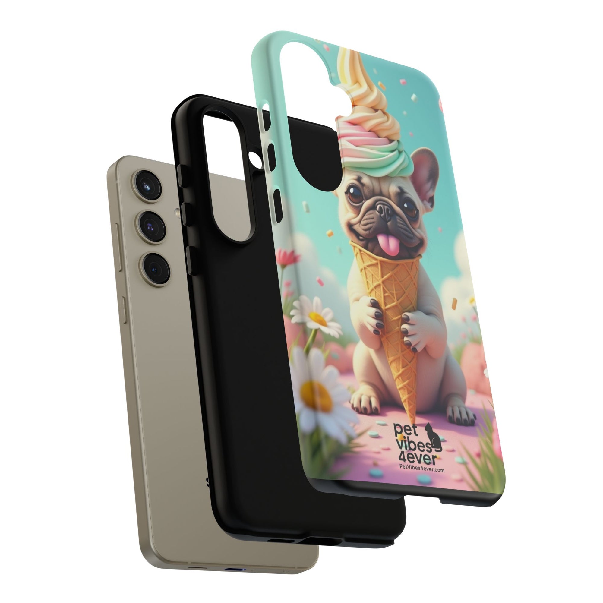 Cute Dog Phone Case, Pet Lover Gift, Tough iPhone/Android Cover, Dog Art, Fun Phone Accessory