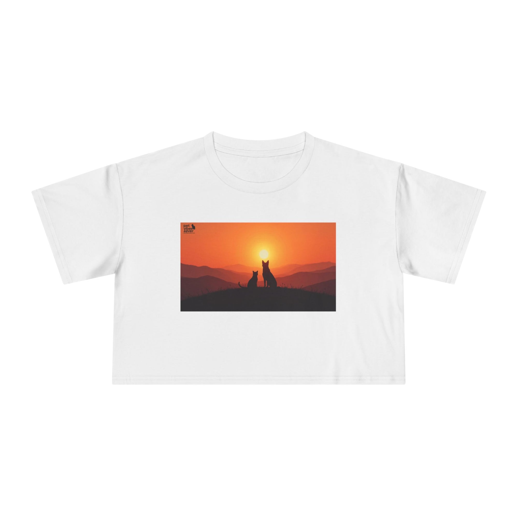 Sunset Lovers Women's Crop Tee, Summer Fashion, Casual Wear, Cute Gift, Nature Tee, Boho Style