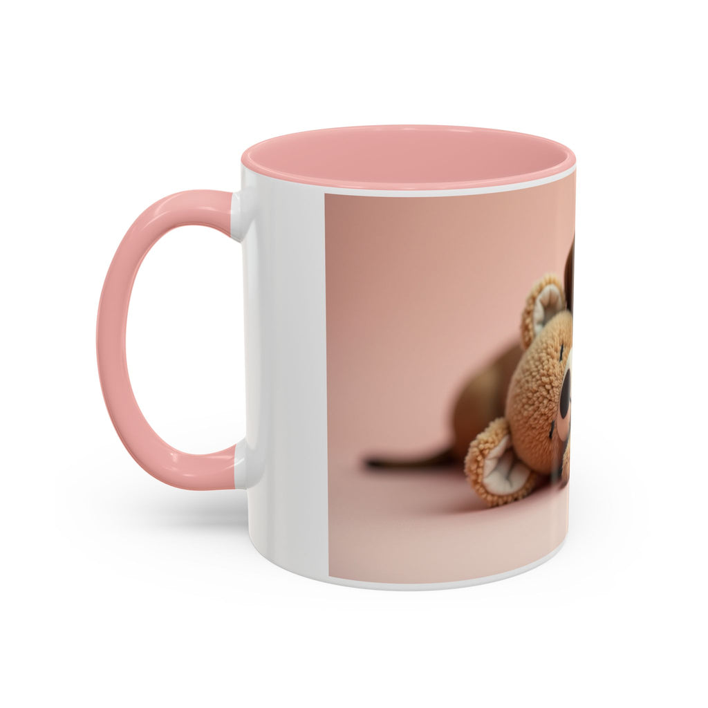 Cute Dog and Toy Accent Coffee Mug - Perfect for Pet Lovers, Gift for Animal Enthusiasts, Adorable Mug for Home and Office