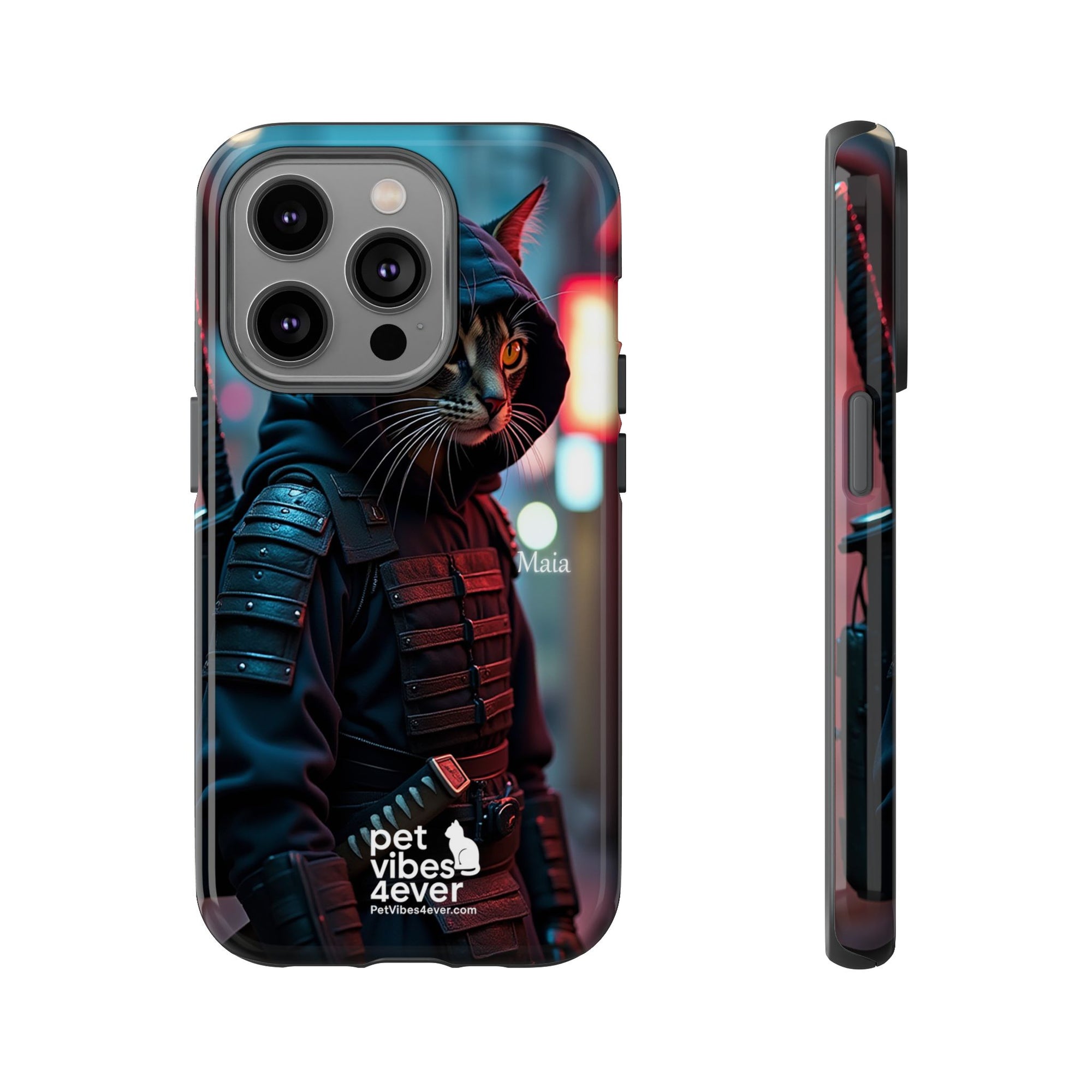 Tough Cases: Cool Cat Phone Case with 'Pet Vibes 4ever', Perfect for Cat Lovers, Unique Gift for Pet Enthusiasts, Fun Phone Accessory, [...]