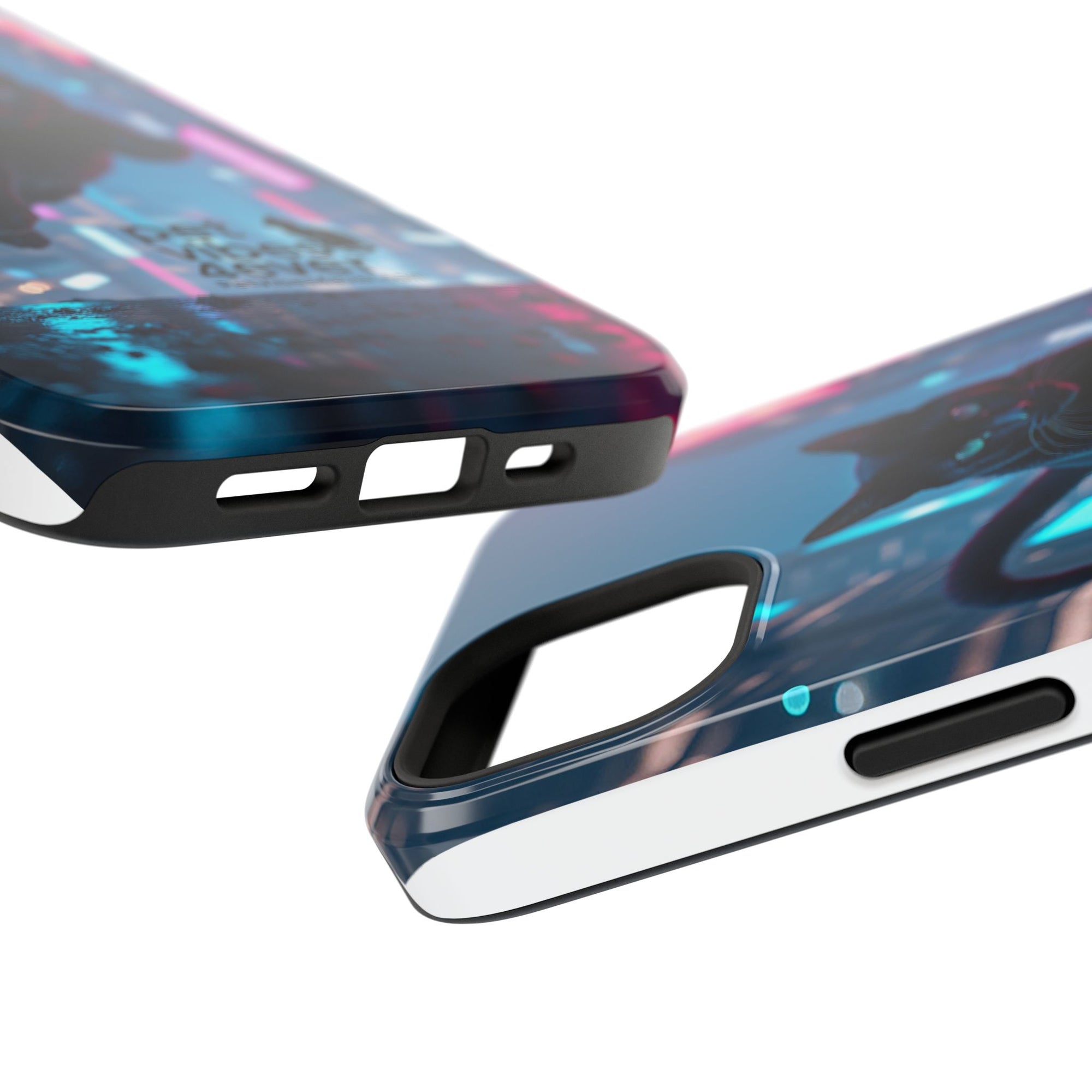 Cat-Themed Phone Case with Pet Vibes Design, Impact-Resistant Phone Case, Gift for Cat Lovers, Cute Pet Merchandise, Stylish Phone Accessory