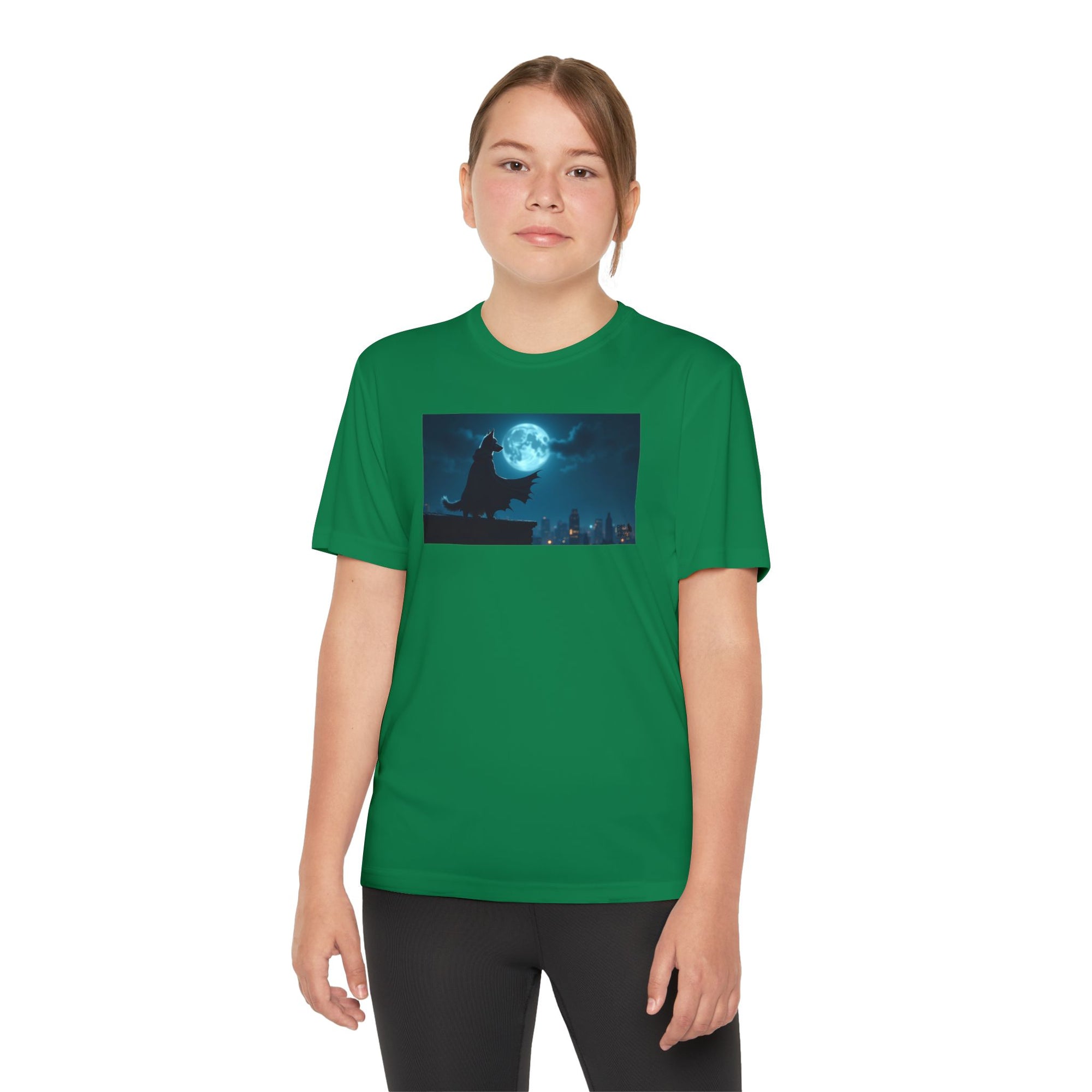 Youth Competitor Tee with Bold Eclipse Design, Perfect for Sports Events, Birthdays, Fun Outings, Team Spirit, Unique Gift Idea