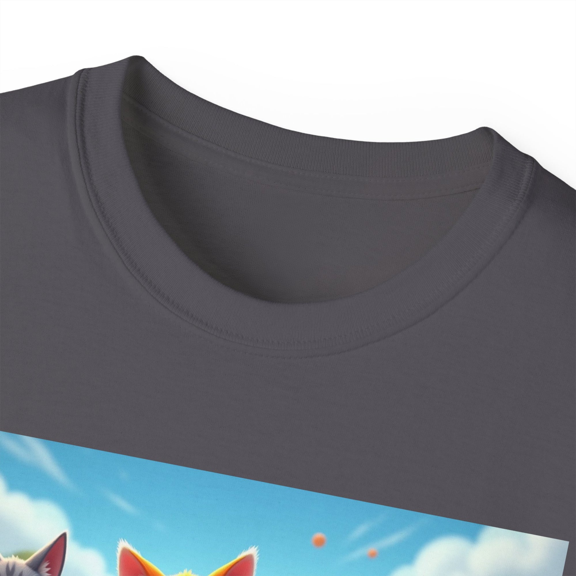 Cartoon Racing Friends Unisex Tee, Fun Gift for Gamers, Kid-Approved Style, Birthday Present, Family Game Night Apparel