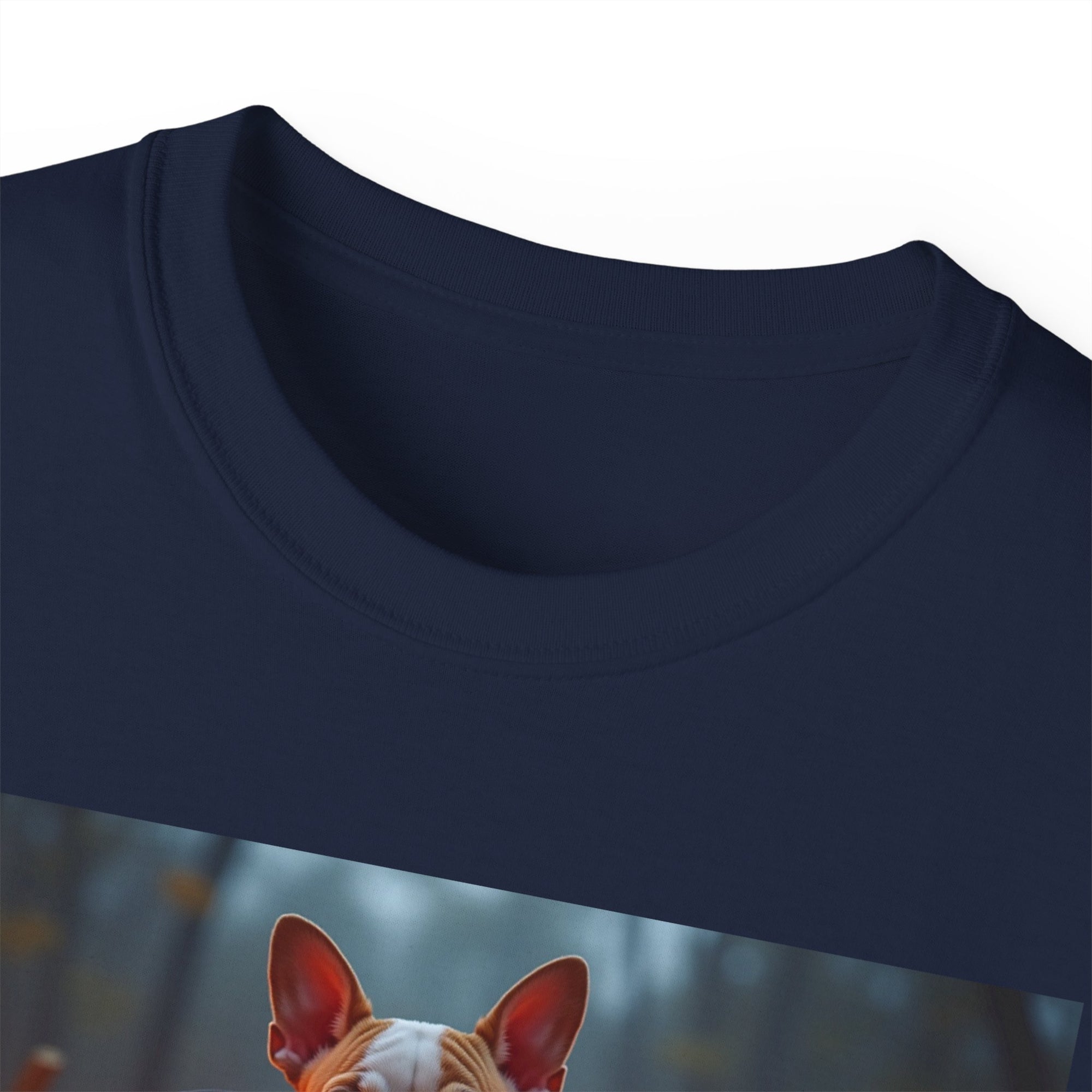 Halloween Dog Graphic Tee, Pumpkin Shirt, Fall Apparel, Casual Wear for Pet Lovers, Unisex Halloween T-Shirt