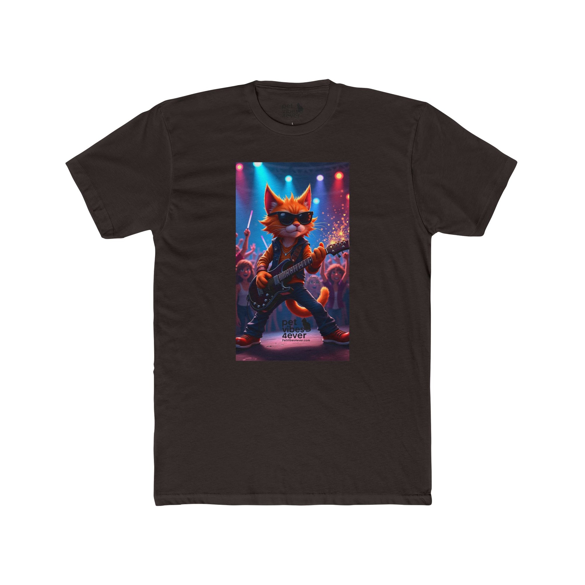 Rock Star Cat Unisex Tee | Fun Graphic Tee, Music Lover Gift, Funky Style, Concert Outfit, Cute Animal Shirt