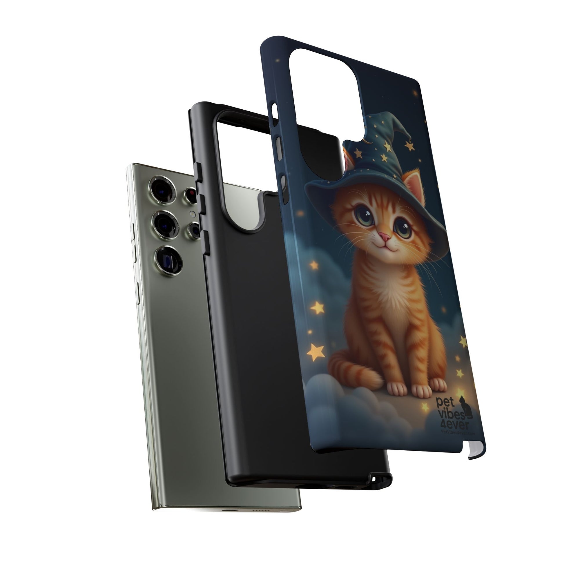 Cat-Themed Phone Case, Magical Cat Case, Pet Lover Gift, Cute Animal Accessories, Birthday Present For Cat Owners