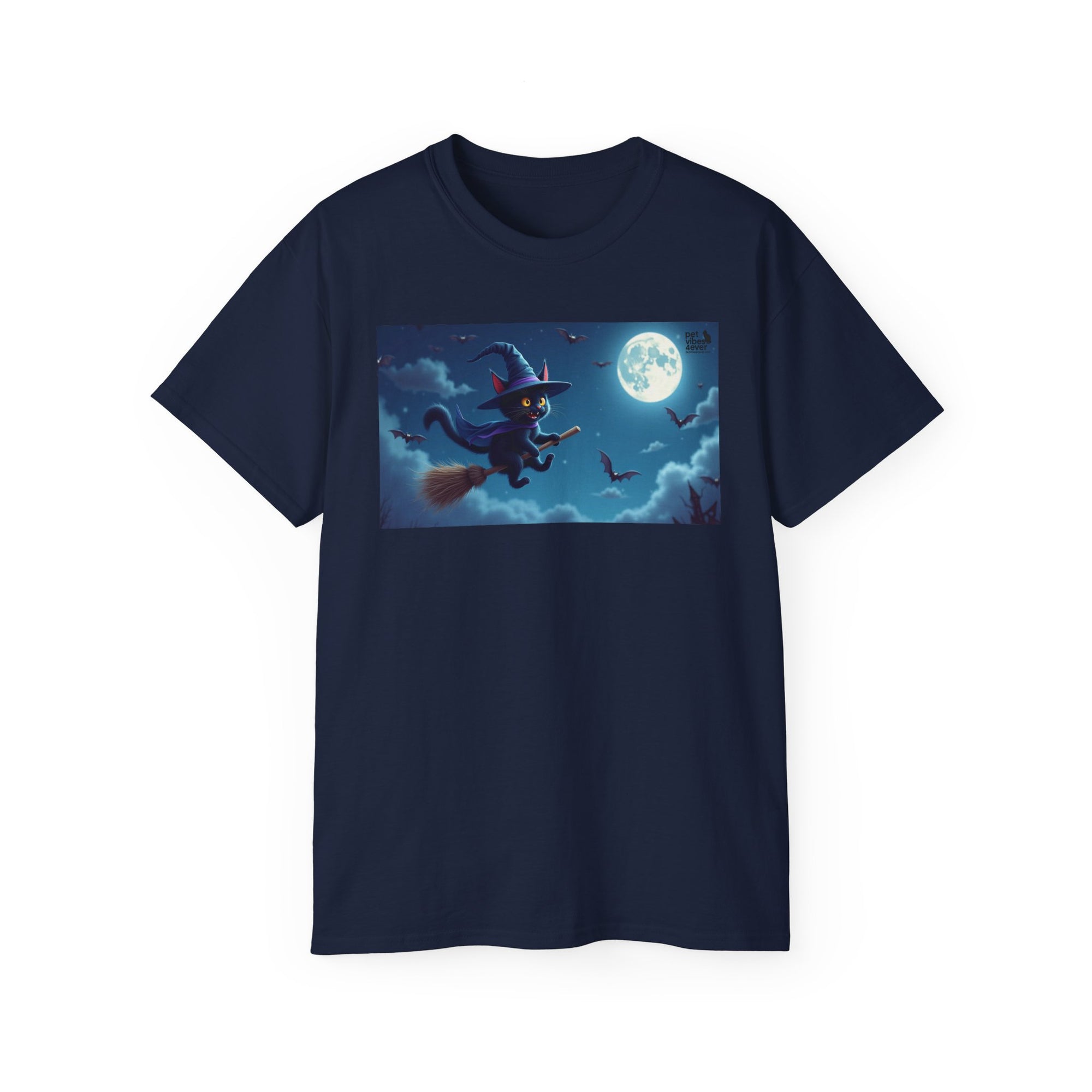 Moonlit Witch Unisex Tee | Spooky Vibes, Halloween Must-Have, Cozy Gift, Comfortable Everyday Wear, Magical Spirit Apparel