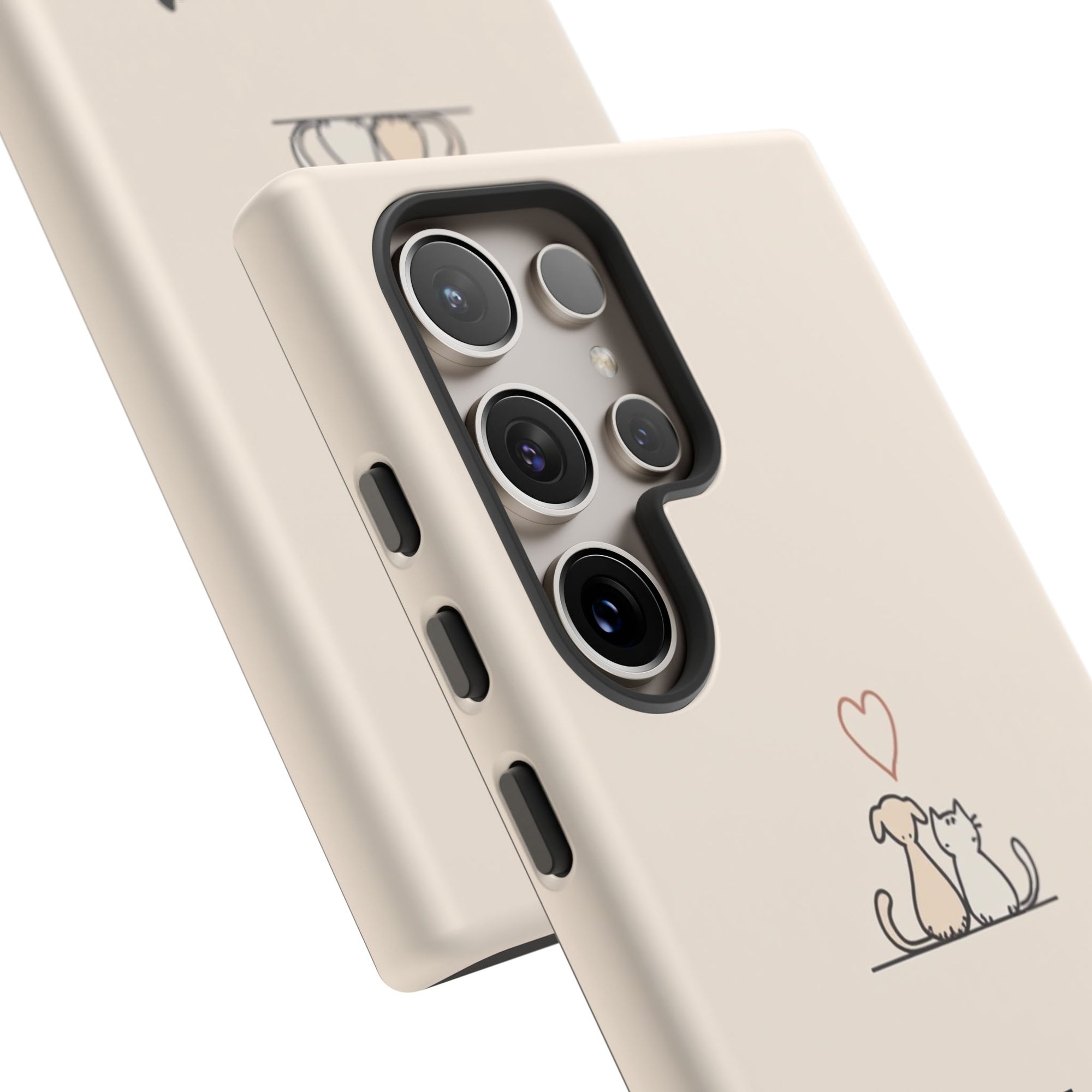 Cute Cat Phone Case - Pet Lovers Gift, Tough Cases, Customizable, Animal Lover, Cat Mom/Dad, Funny Cat Merchandise