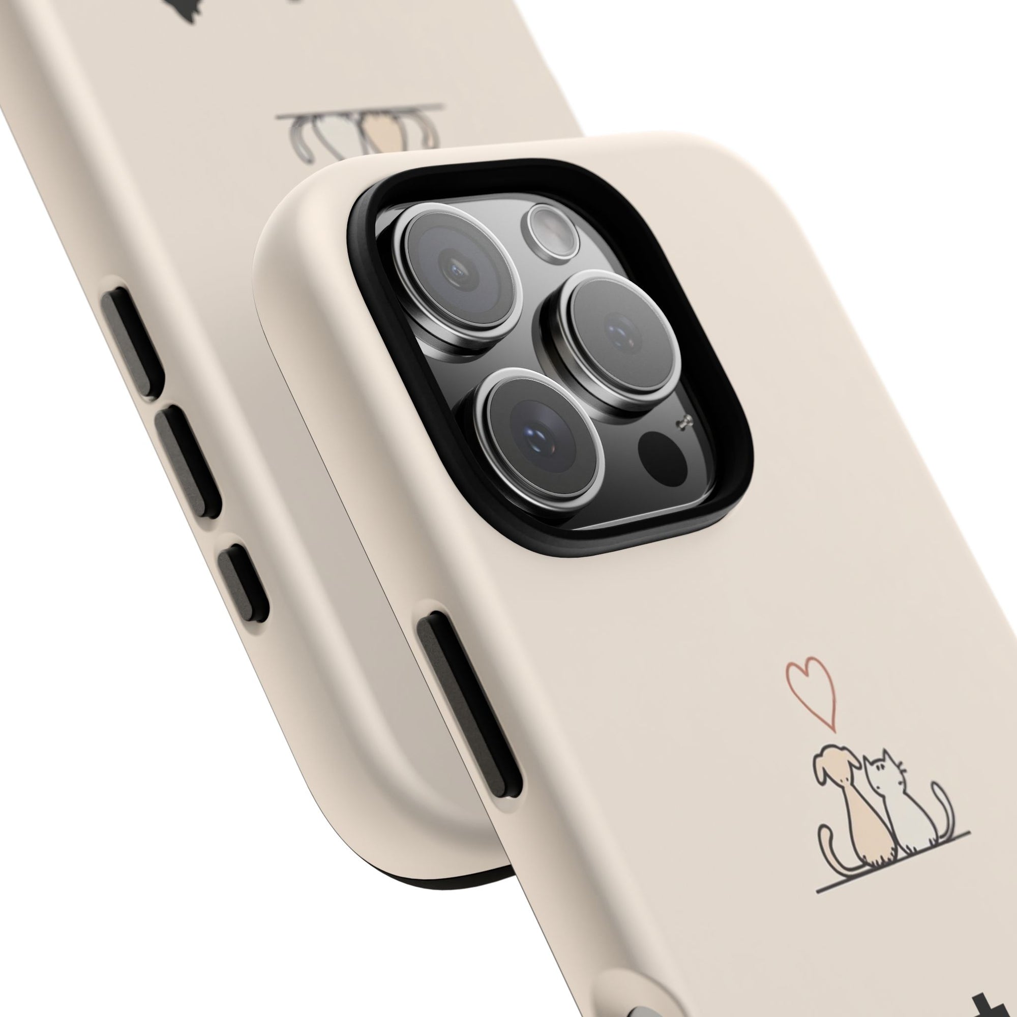 Pet Lovers Phone Case, Cute Animal Design, Tough Cases for Dog and Cat Lovers, Gift for Pet Owners, Unique Pet Accessory