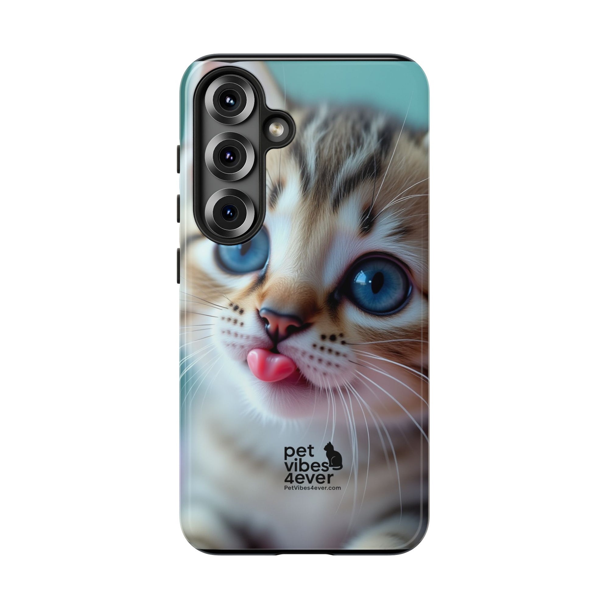 Cute Cat Phone Case, Pet Lover Gift, Durable Phone Cover, Animal Print Case, Cute Kitten Accessory