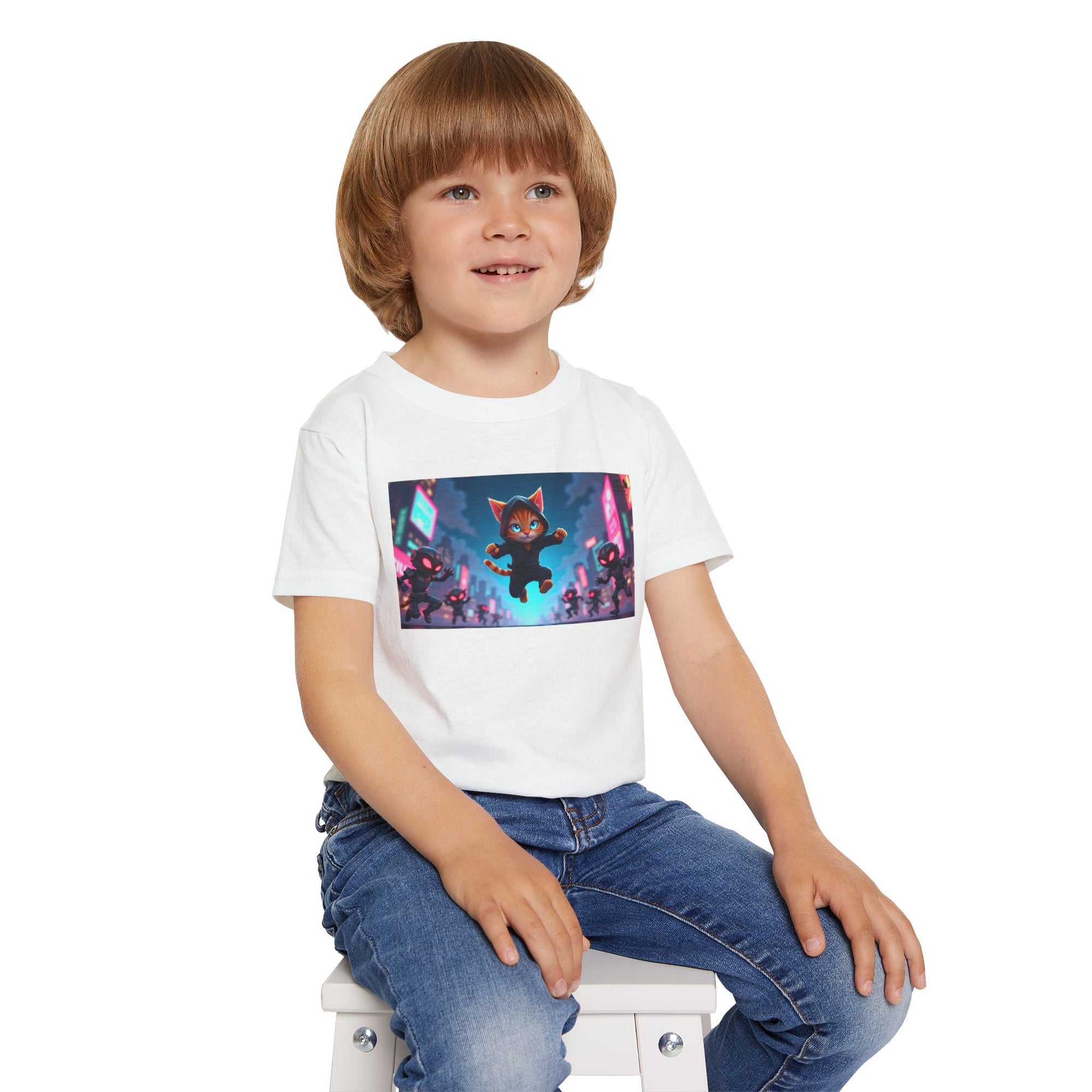 Playful Cartoon Toddler T-Shirt with Fun Design, Kids Apparel, Gift for Toddlers, Birthday Outfit, Everyday Wear, Cartoon Shirt