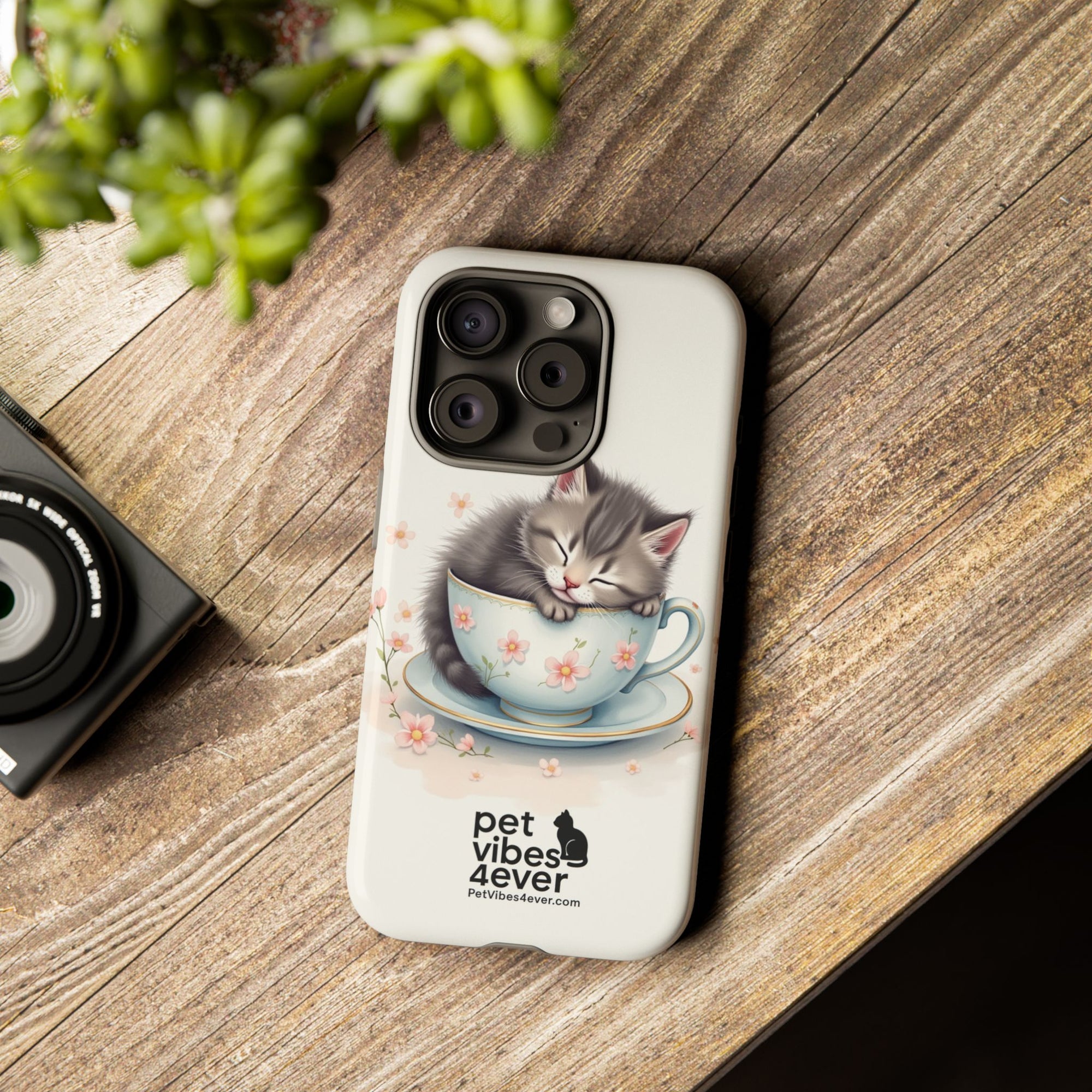 Cute Cat Phone Case - Tough Cases for Animal Lovers, Pet Gifts, Phone Accessories, Kitten Merchandise, Cute Cat Decor