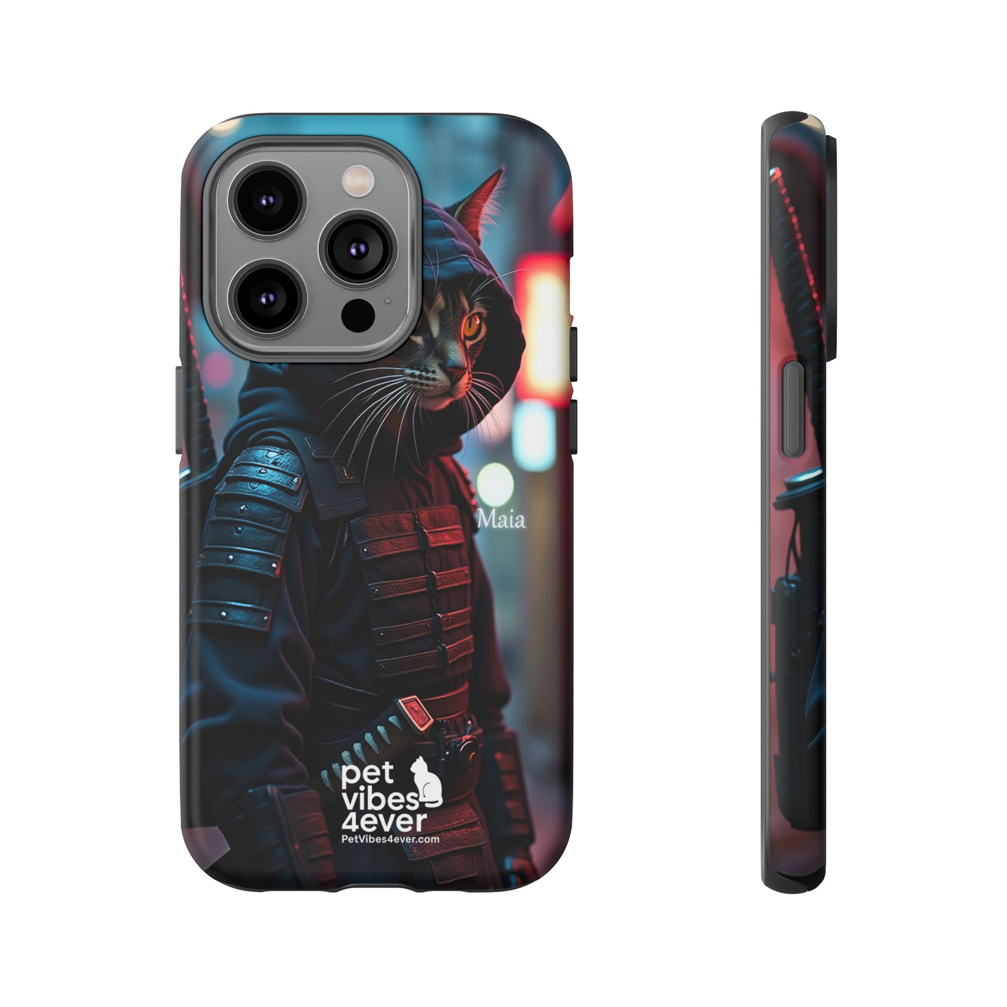Tough Cases: Cool Cat Phone Case with 'Pet Vibes 4ever', Perfect for Cat Lovers, Unique Gift for Pet Enthusiasts, Fun Phone Accessory, [...]