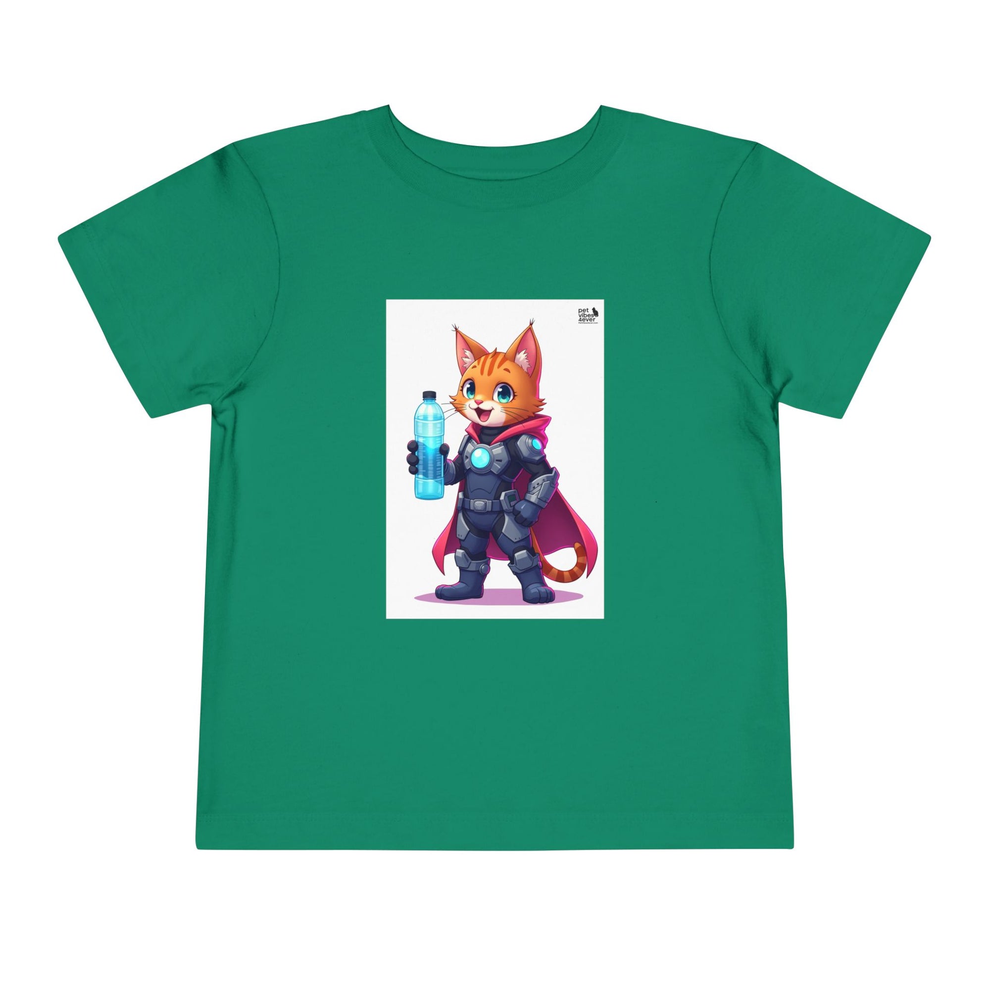 Superhero Cat Toddler Tee, Kids Graphic T-Shirt, Cute Animal Shirt, Birthday Gift, Funny Pet Tee