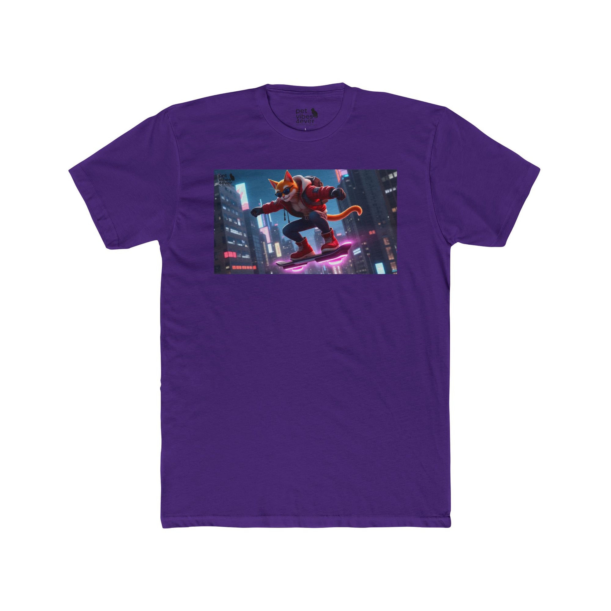 Urban Cat Adventure Tee | Cool Graphic T-Shirt, Streetwear, Anime Style, Skater Apparel, Gift for Cat Lovers, Summer Fashion