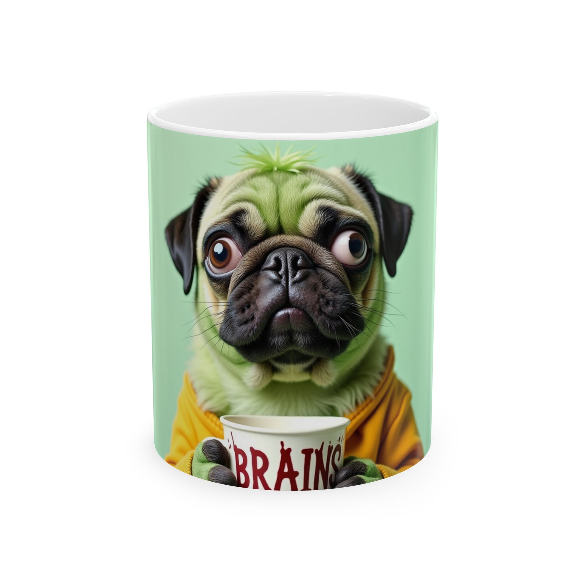 Funny Pug Ceramic Mug - Dog Lover Gift, Cute Animal Cup, Unique Kitchen Decor, Pet Owner Present, Quirky Coffee Mug, Fun Mug for Friends