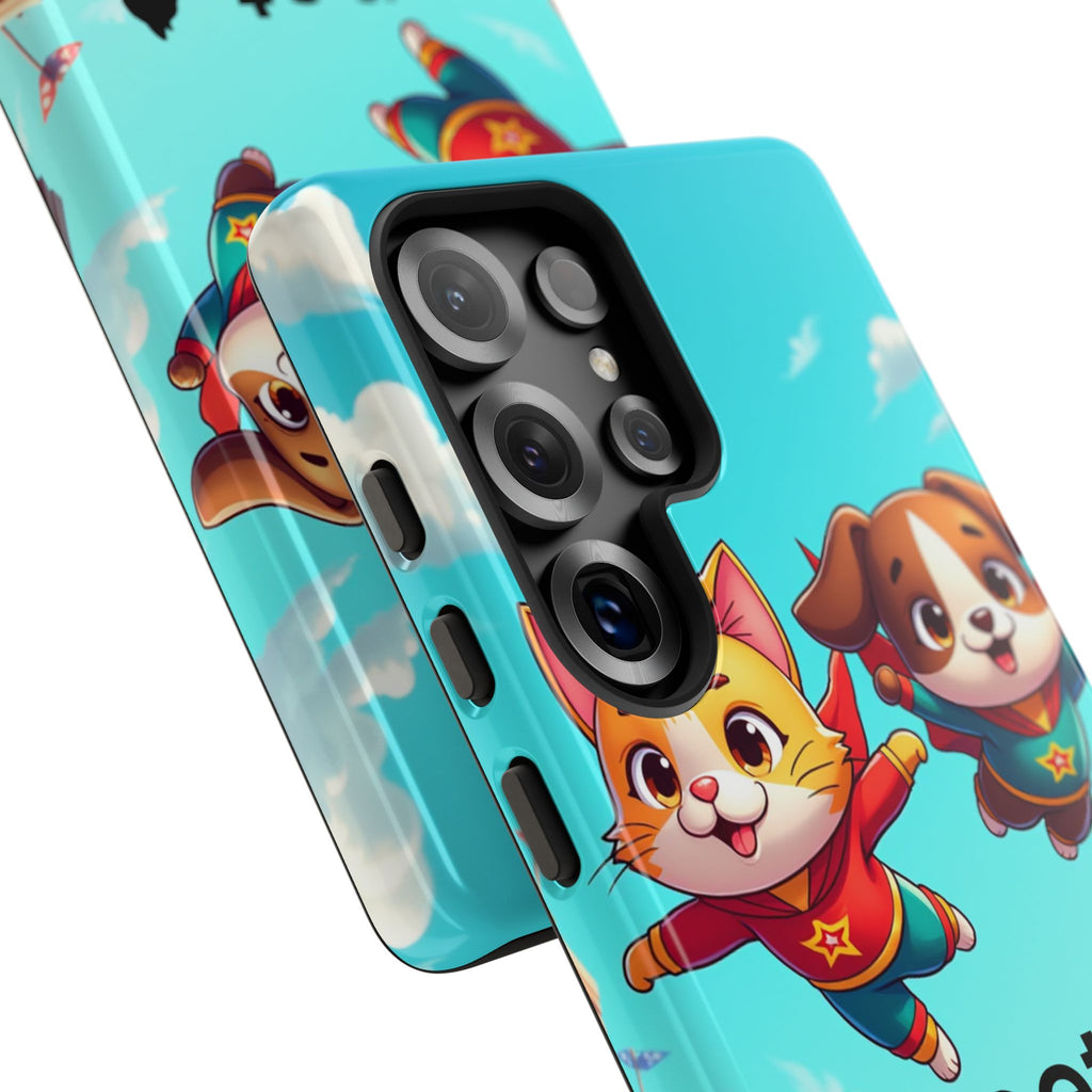 Pet Vibes Forever Tough Phone Cases, Cute Dog and Cat Design, Pet Lover Gift, Fun Phone Accessory, Animal Theme Decor