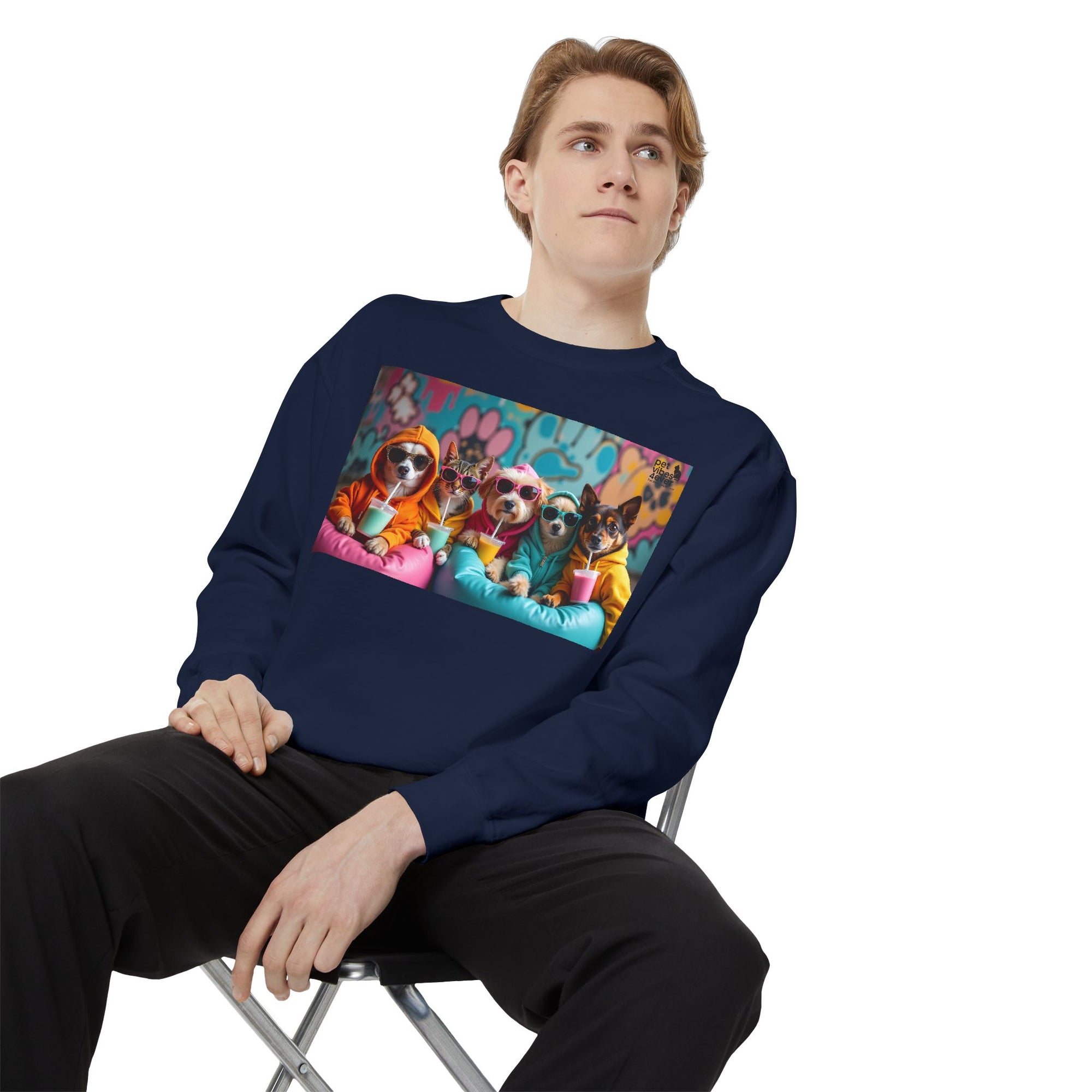 Colorful Dog Lovers Unisex Sweatshirt, Cozy Apparel for Pet Owners, Gift for Dog Lovers, Cute Animal Sweatshirt, Fun Casual Wear