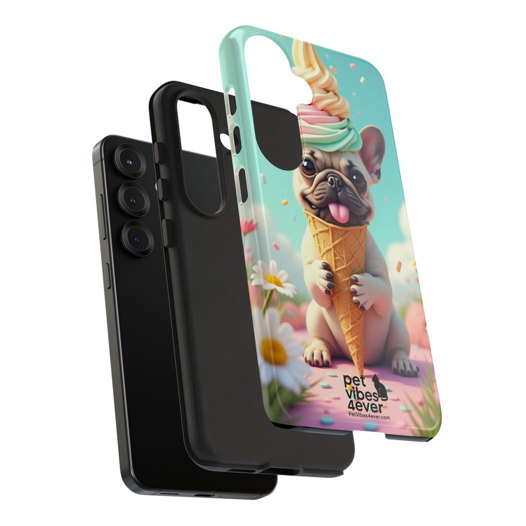 Cute Dog Phone Case, Pet Lover Gift, Tough iPhone/Android Cover, Dog Art, Fun Phone Accessory