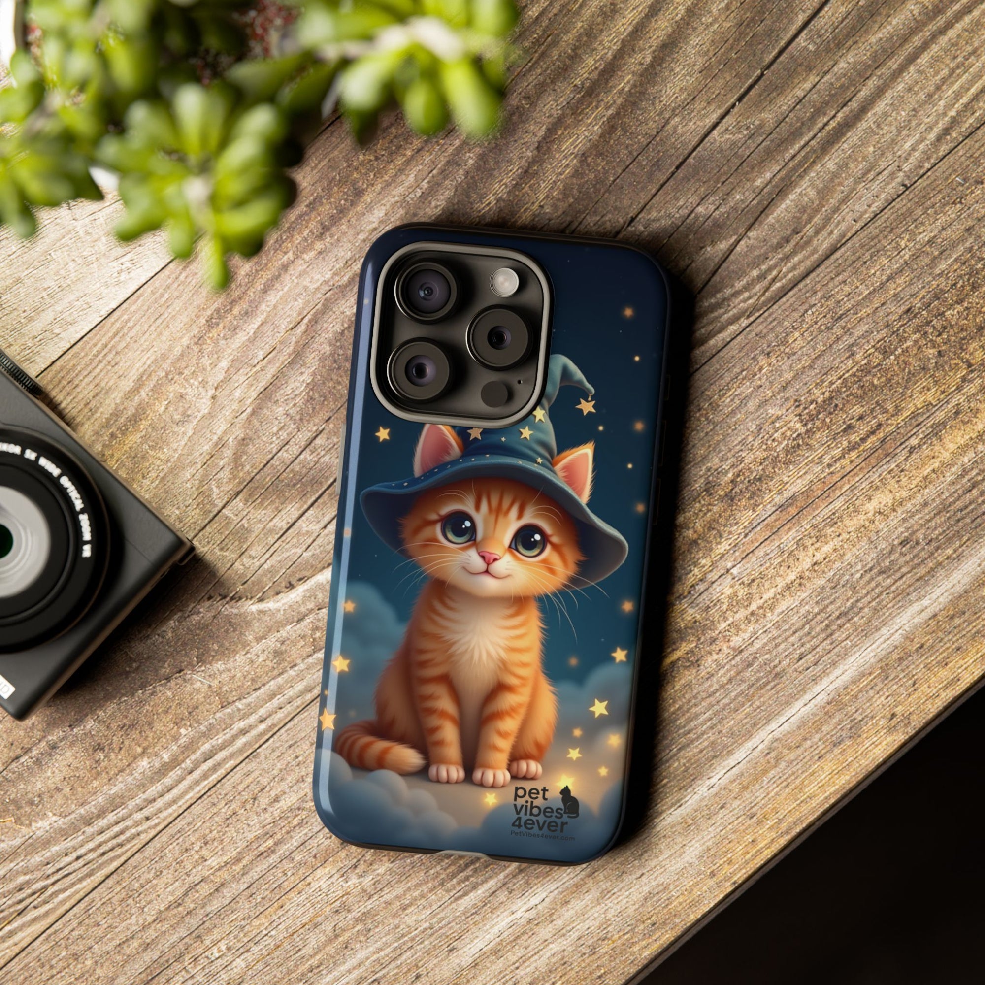 Cat-Themed Phone Case, Cute Cat Case, Pet Lover Gift, Kawaii Phone Accessory, Celestial Cat Design, Stylish Gadget Protector