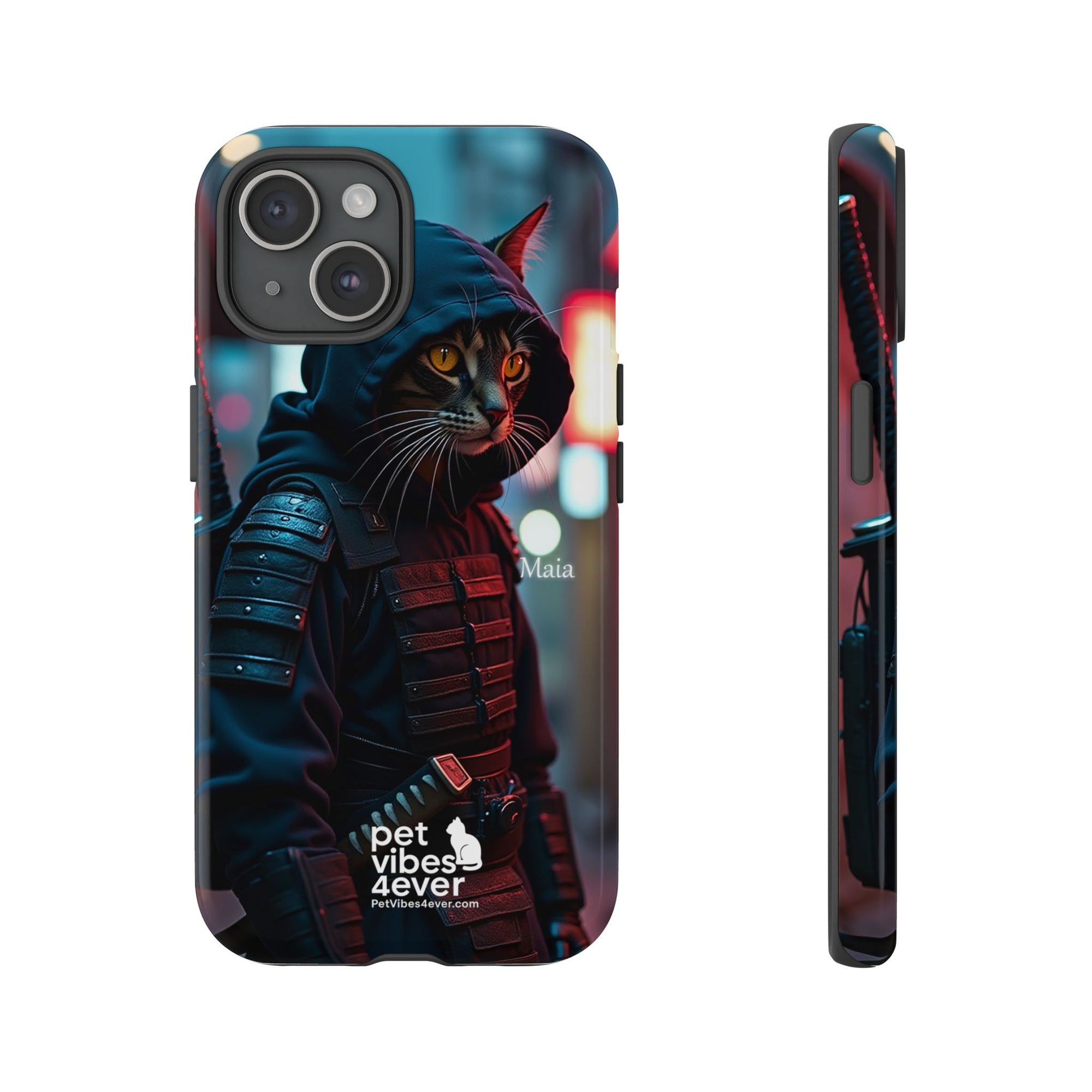 Tough Cases: Cool Cat Phone Case with 'Pet Vibes 4ever', Perfect for Cat Lovers, Unique Gift for Pet Enthusiasts, Fun Phone Accessory, [...]
