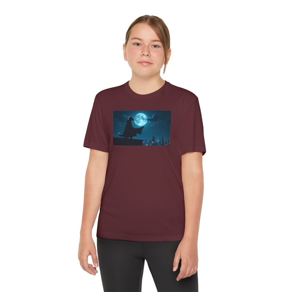 Youth Competitor Tee with Bold Eclipse Design, Perfect for Sports Events, Birthdays, Fun Outings, Team Spirit, Unique Gift Idea