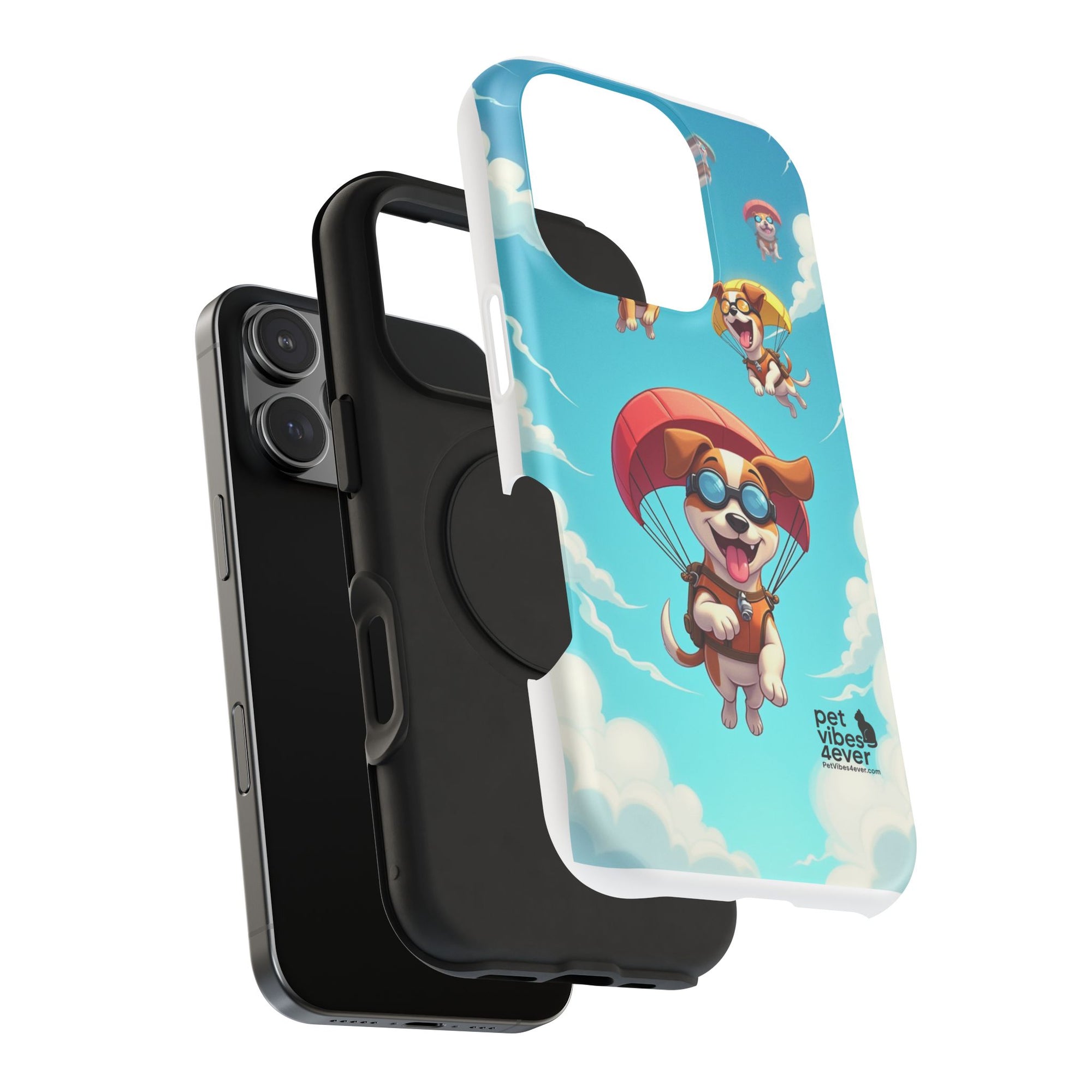 Playful Pet Vibes iPhone Case | Impact-Resistant Dog Design, Gifts for Dog Lovers, Cute Phone Accessory, Fun Pet Merchandise, [...]