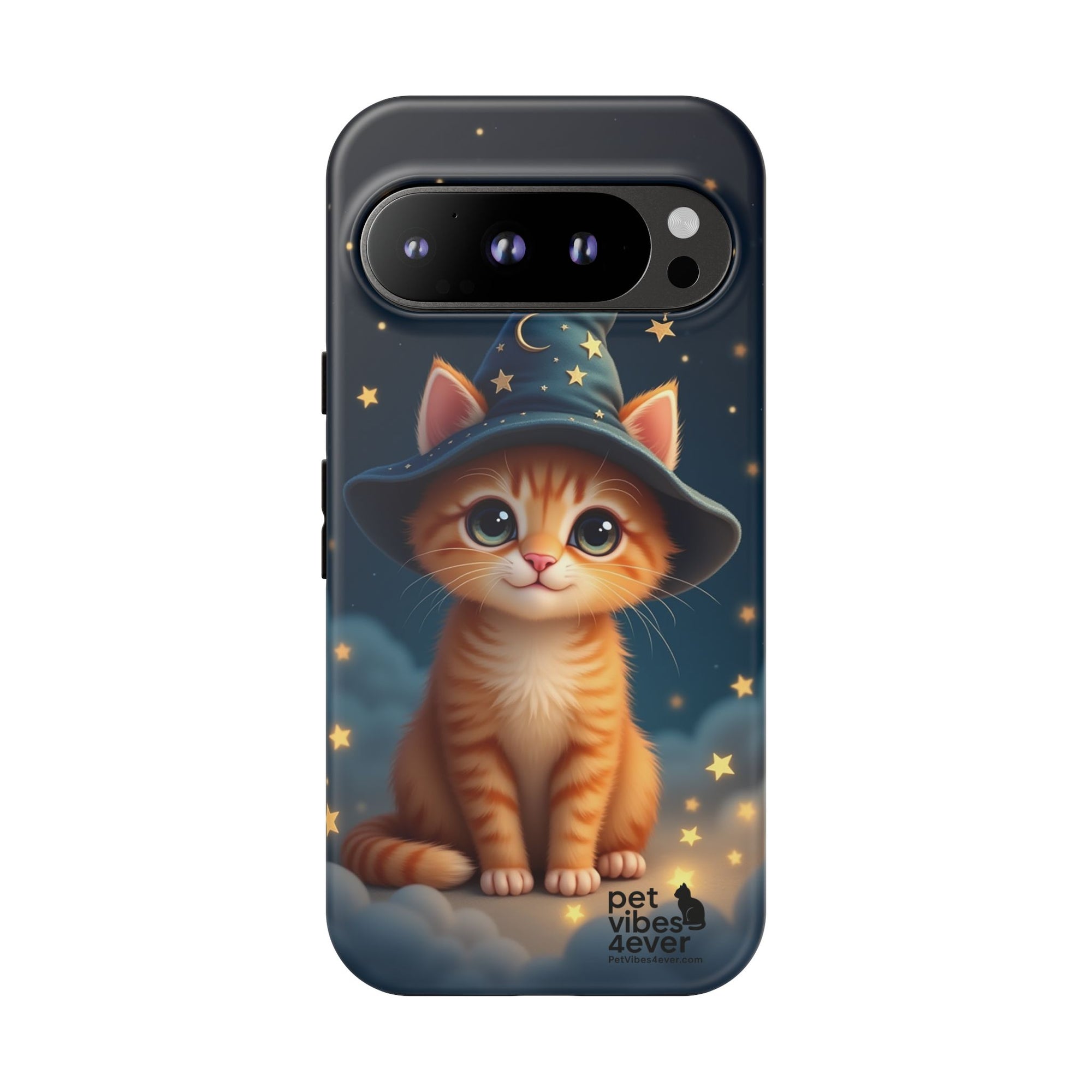 Cat-Themed Phone Case, Cute Cat Case, Pet Lover Gift, Kawaii Phone Accessory, Celestial Cat Design, Stylish Gadget Protector