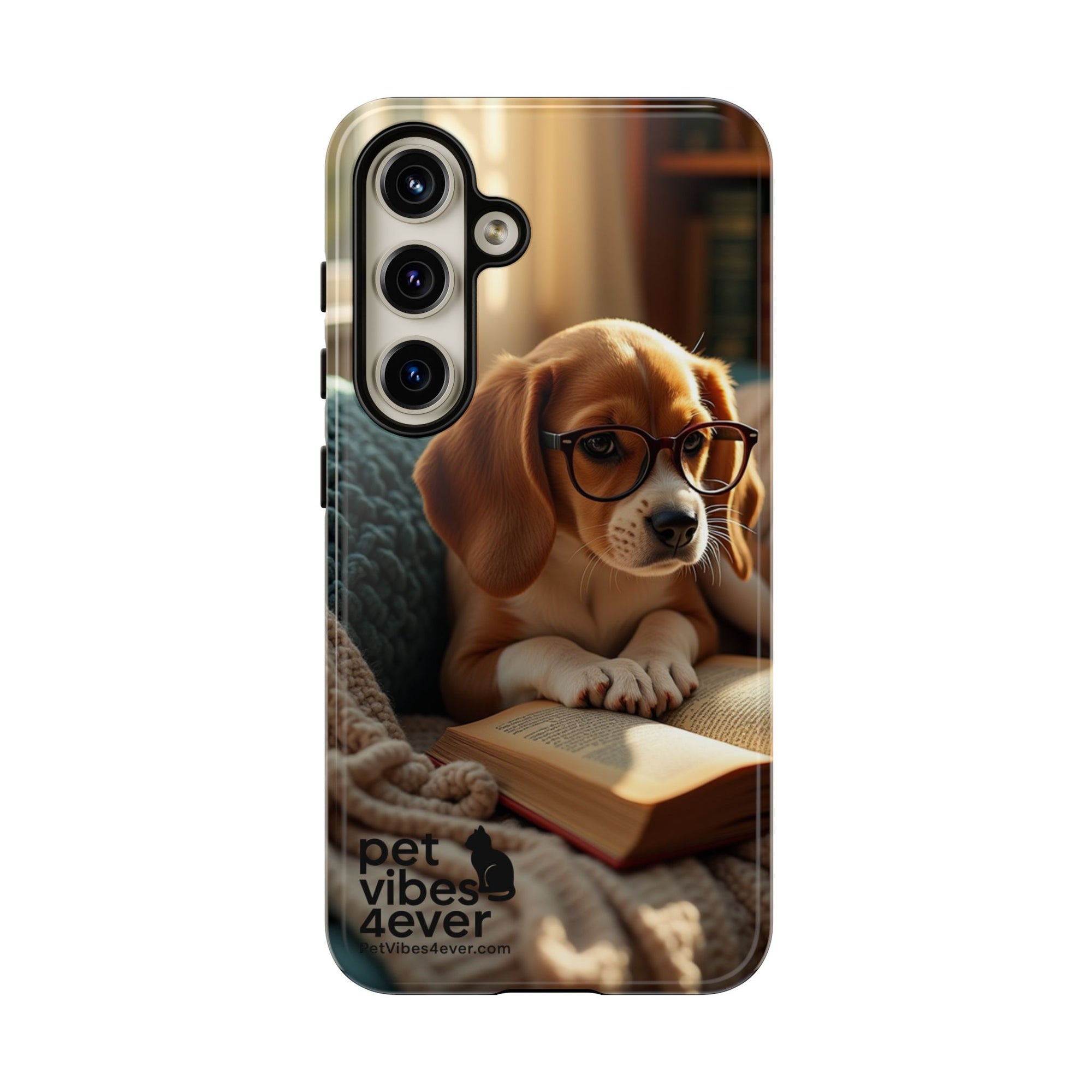 Dog-Themed Phone Case with "Pet Vibes Forever" Design, Cute Dog Accessories, Pet Lover Gift, Phone Cover, Animal Lover Decor