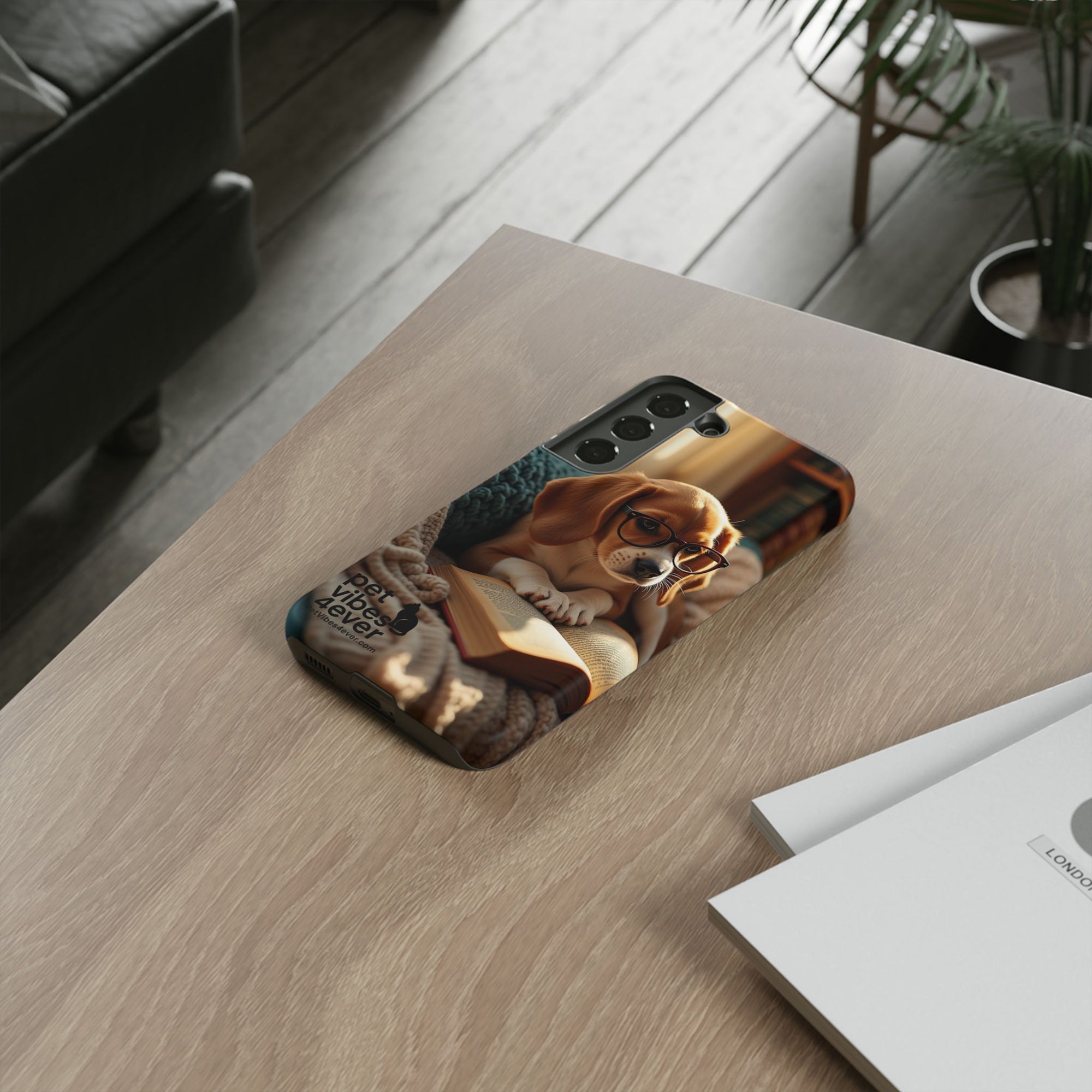 Dog-Themed Phone Case with "Pet Vibes Forever" Design, Cute Dog Accessories, Pet Lover Gift, Phone Cover, Animal Lover Decor