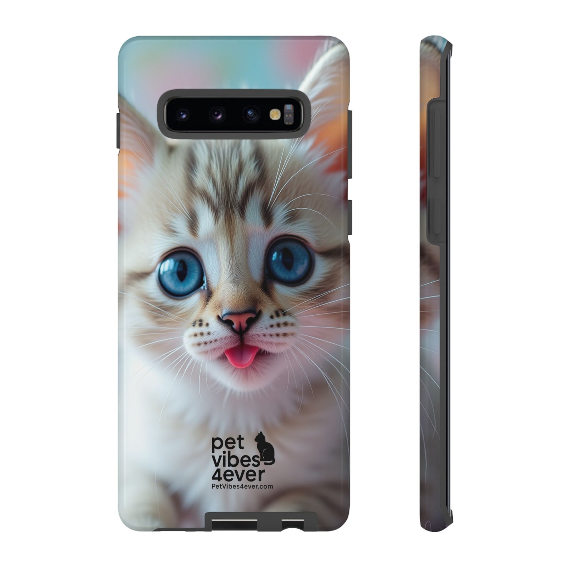 Cute Cat Phone Case with Pet Vibes, Perfect Gift for Cat Lovers, Fun Tech Accessories for Birthdays, Animal Lovers, Kawaii Style
