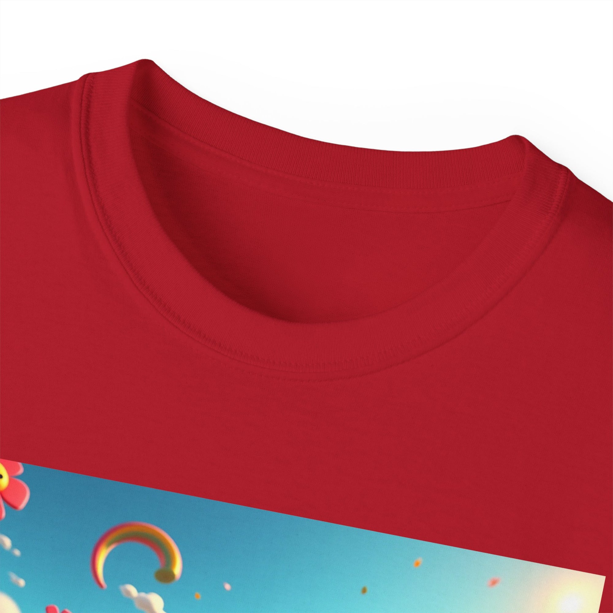 Colorful Fantasy Art Tee, Unisex Tee, Graphic T-Shirt, Fun Gift, Casual Wear, Summer Style, Festival Fashion