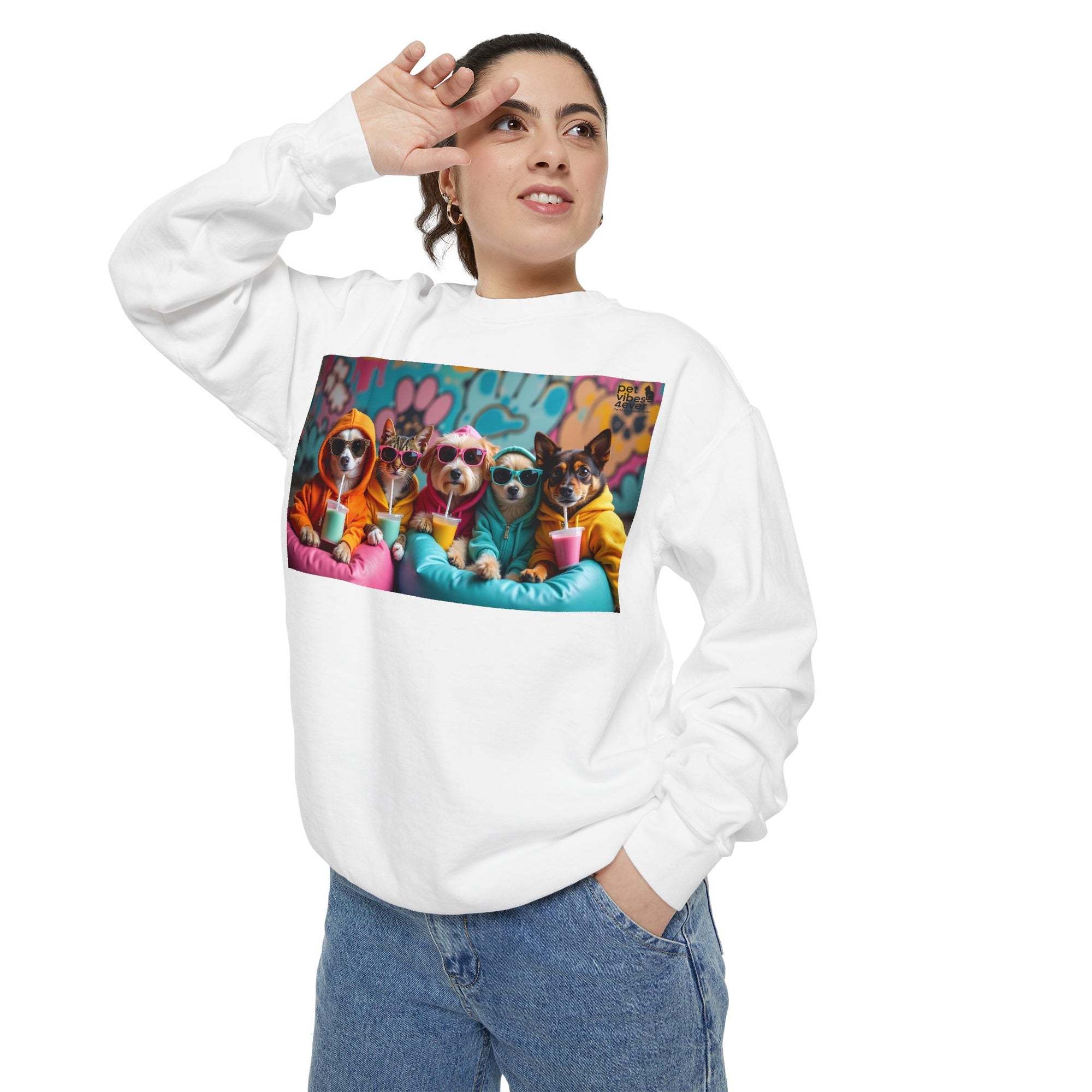 Colorful Dog Lovers Unisex Sweatshirt, Cozy Apparel for Pet Owners, Gift for Dog Lovers, Cute Animal Sweatshirt, Fun Casual Wear
