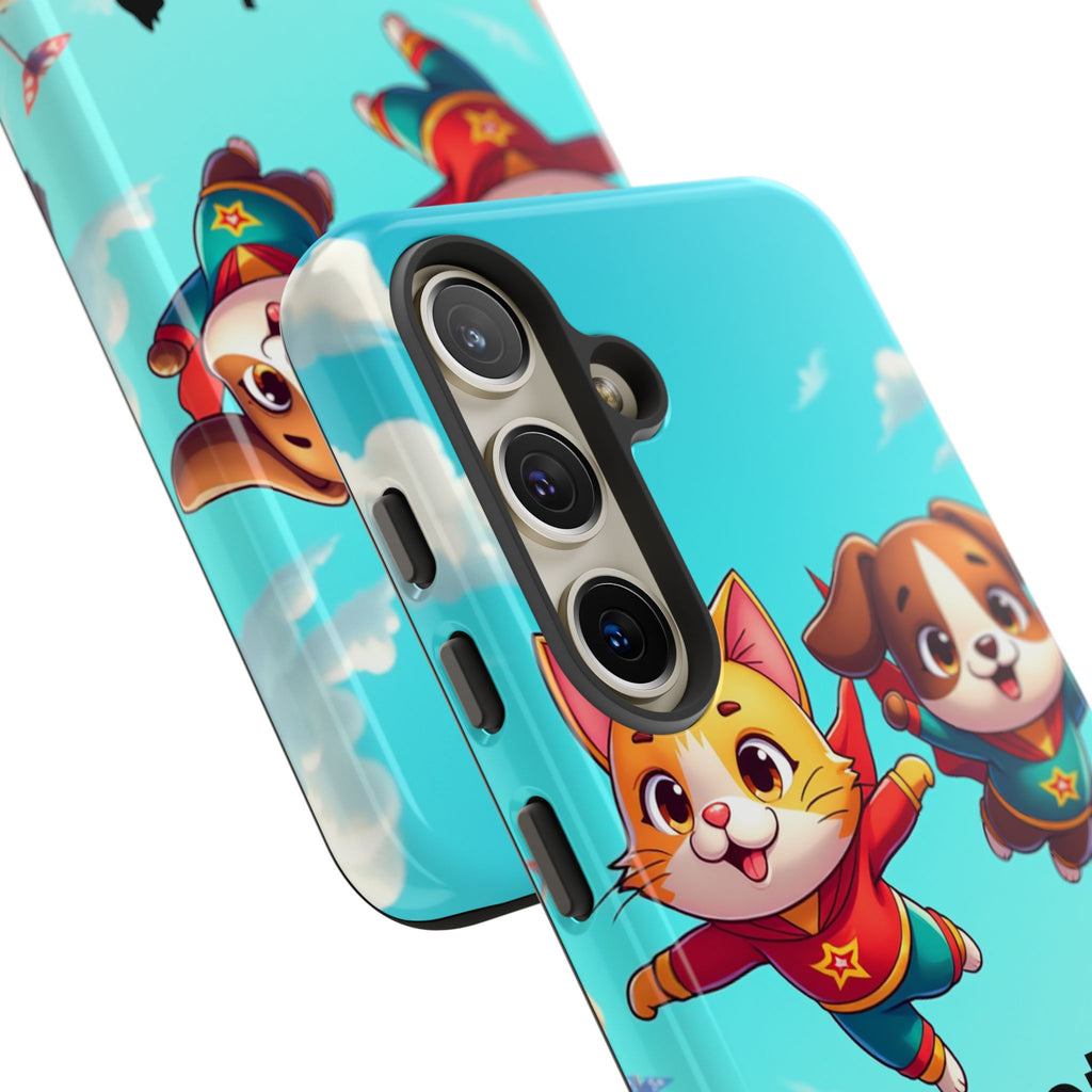 Pet Vibes Forever Tough Phone Cases, Cute Dog and Cat Design, Pet Lover Gift, Fun Phone Accessory, Animal Theme Decor
