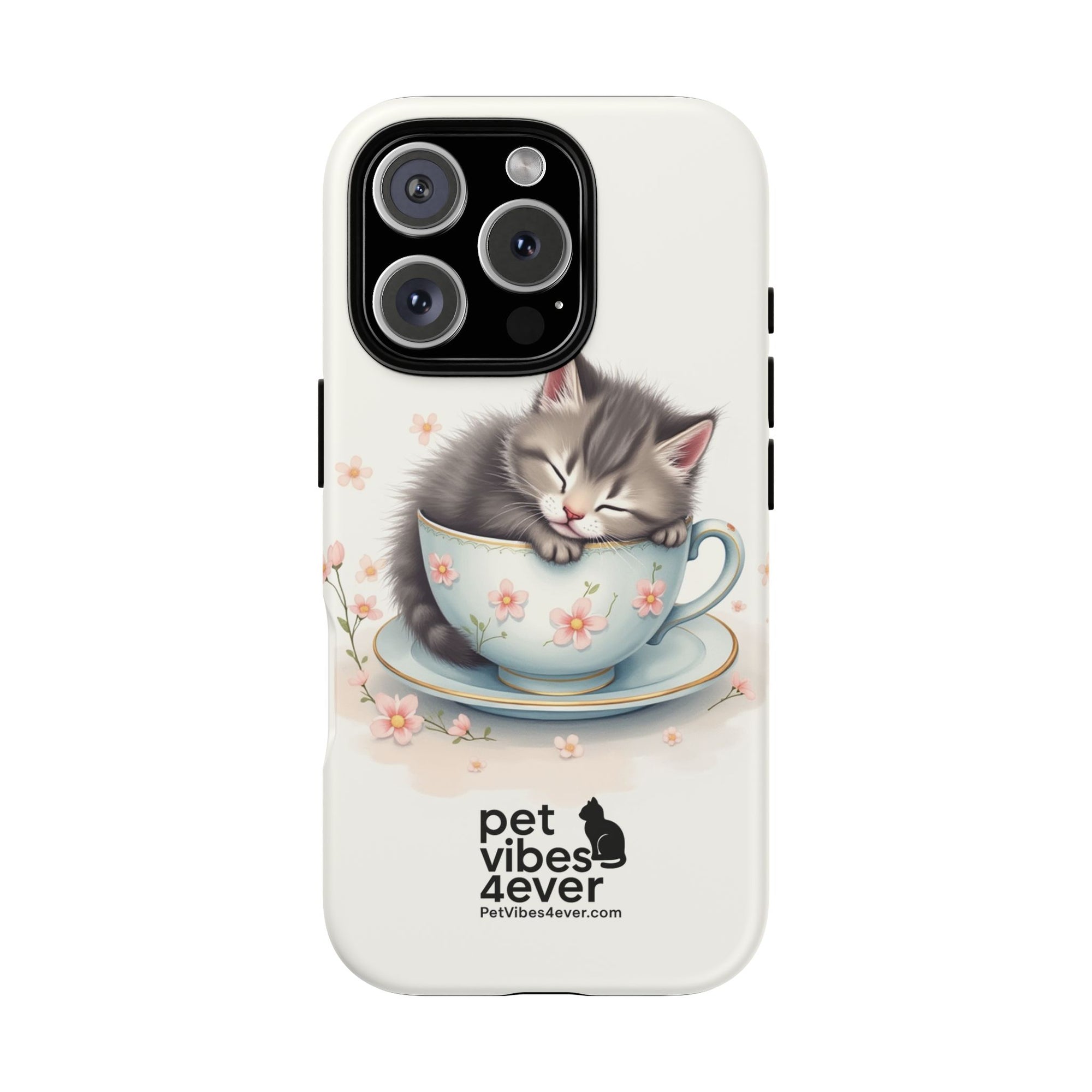 Cute Cat Phone Case - Tough Cases for Animal Lovers, Pet Gifts, Phone Accessories, Kitten Merchandise, Cute Cat Decor