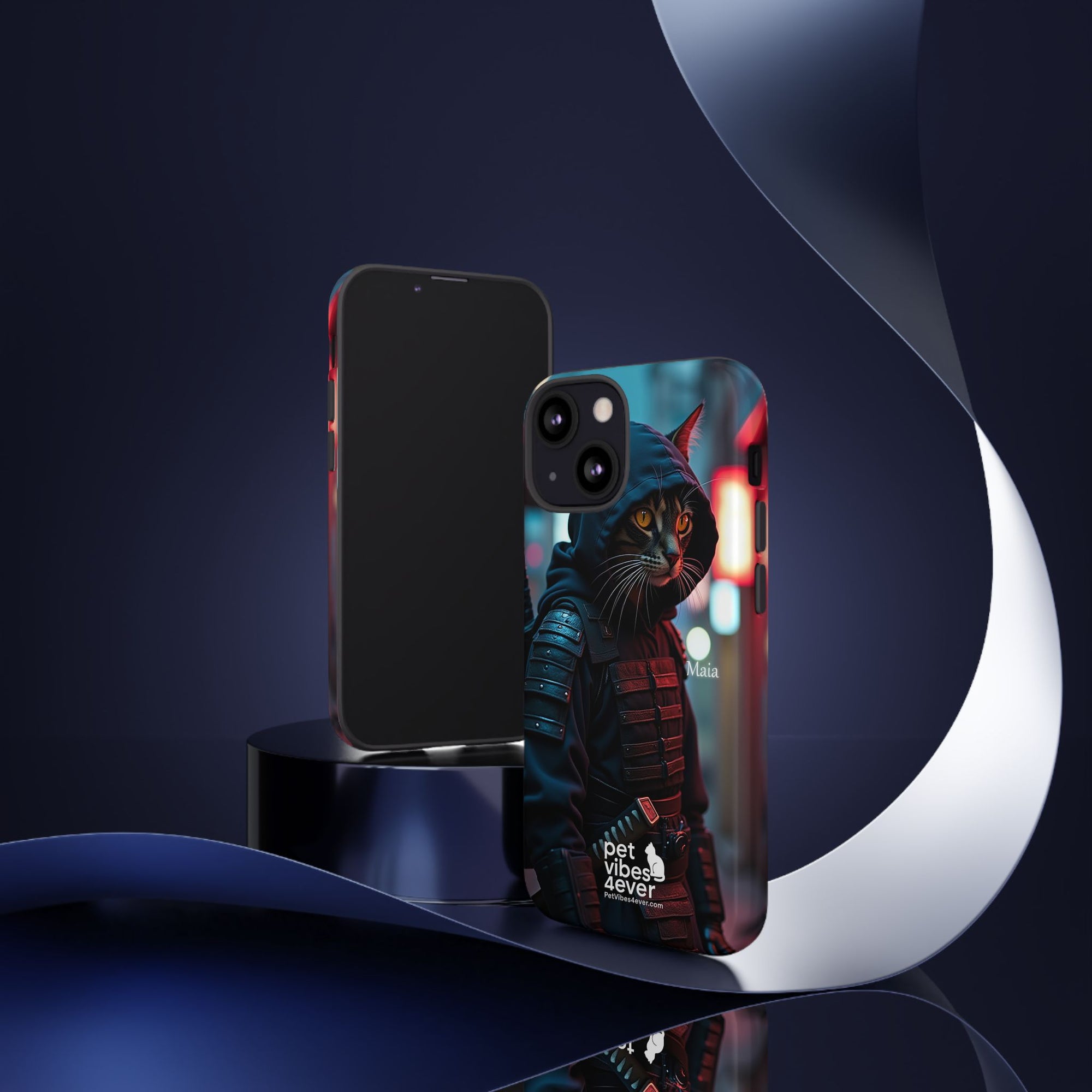 Tough Cases: Cool Cat Phone Case with 'Pet Vibes 4ever', Perfect for Cat Lovers, Unique Gift for Pet Enthusiasts, Fun Phone Accessory, [...]