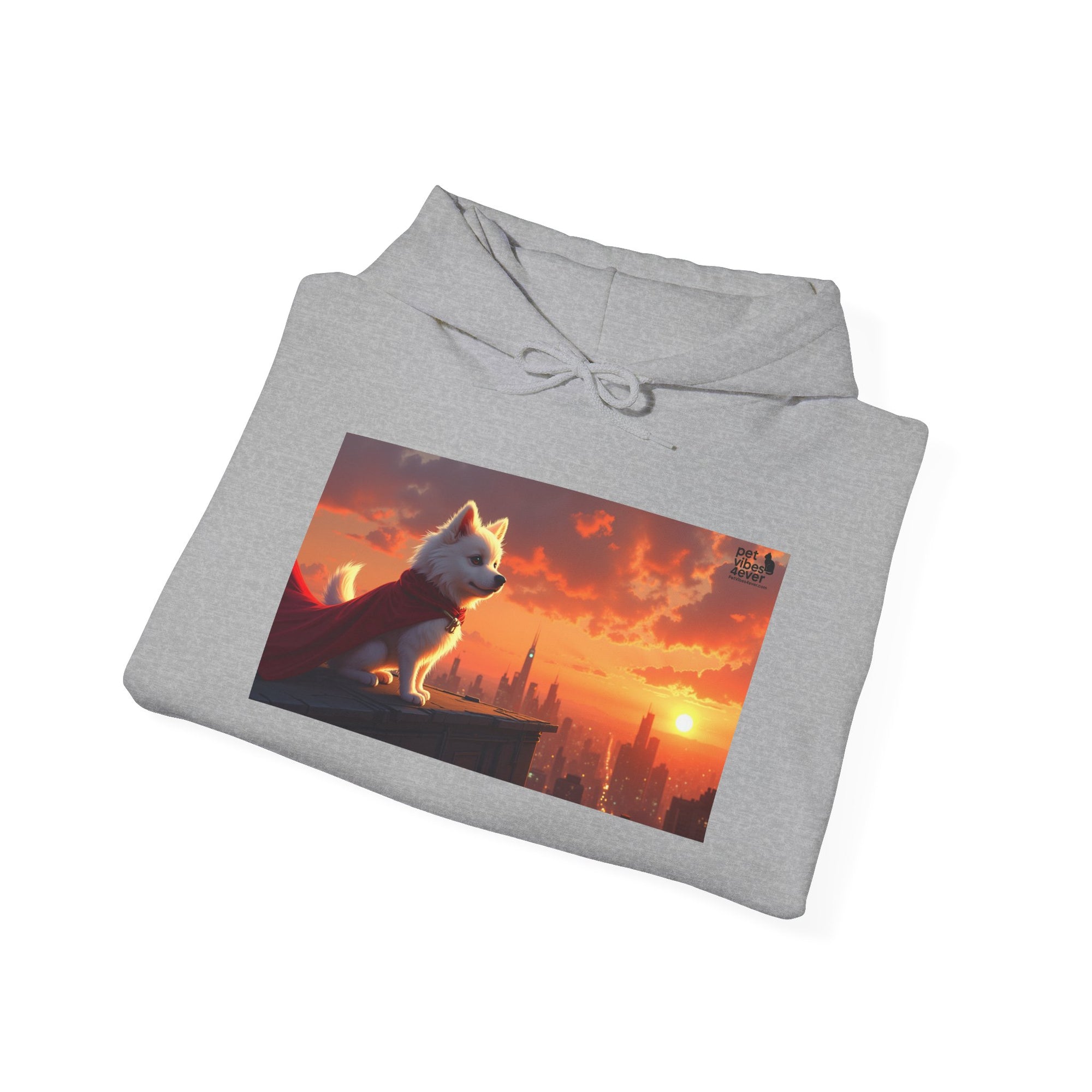 Sunset Paws Unisex Hoodie, Cozy Pet Lover Sweatshirt, Dog Lovers Gift, Cute Animal Apparel, Perfect for Fall and Winter