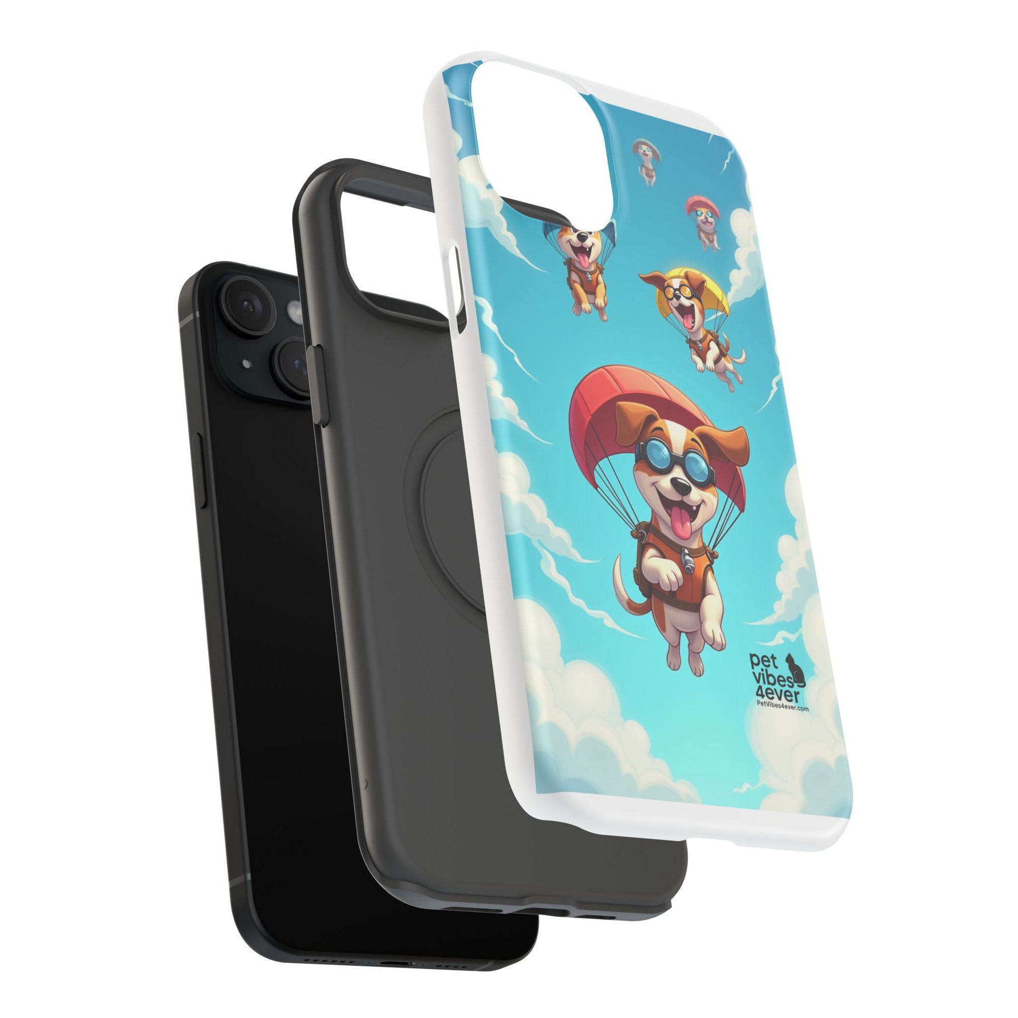 Playful Pet Vibes iPhone Case | Impact-Resistant Dog Design, Gifts for Dog Lovers, Cute Phone Accessory, Fun Pet Merchandise, [...]