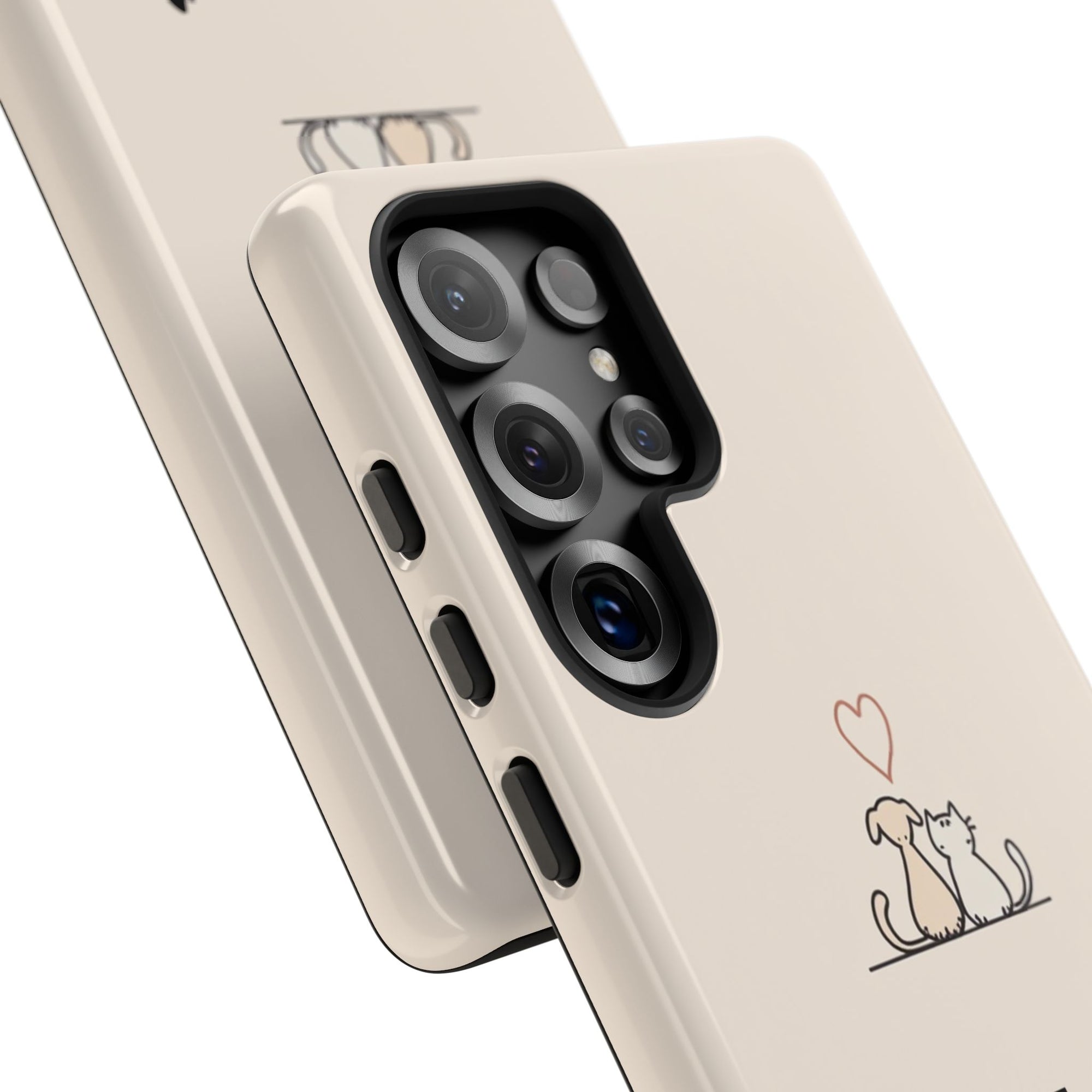 Cute Cat Phone Case - Pet Lovers Gift, Tough Cases, Customizable, Animal Lover, Cat Mom/Dad, Funny Cat Merchandise