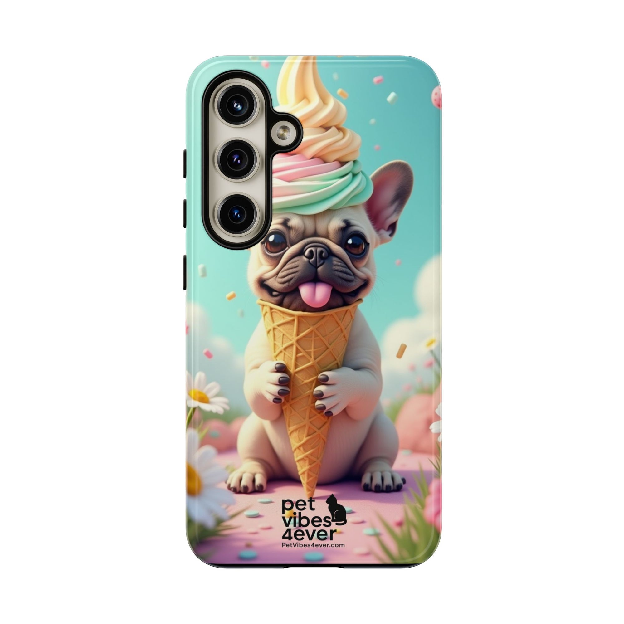 Cute Dog Phone Case, Pet Lover Gift, Tough iPhone/Android Cover, Dog Art, Fun Phone Accessory