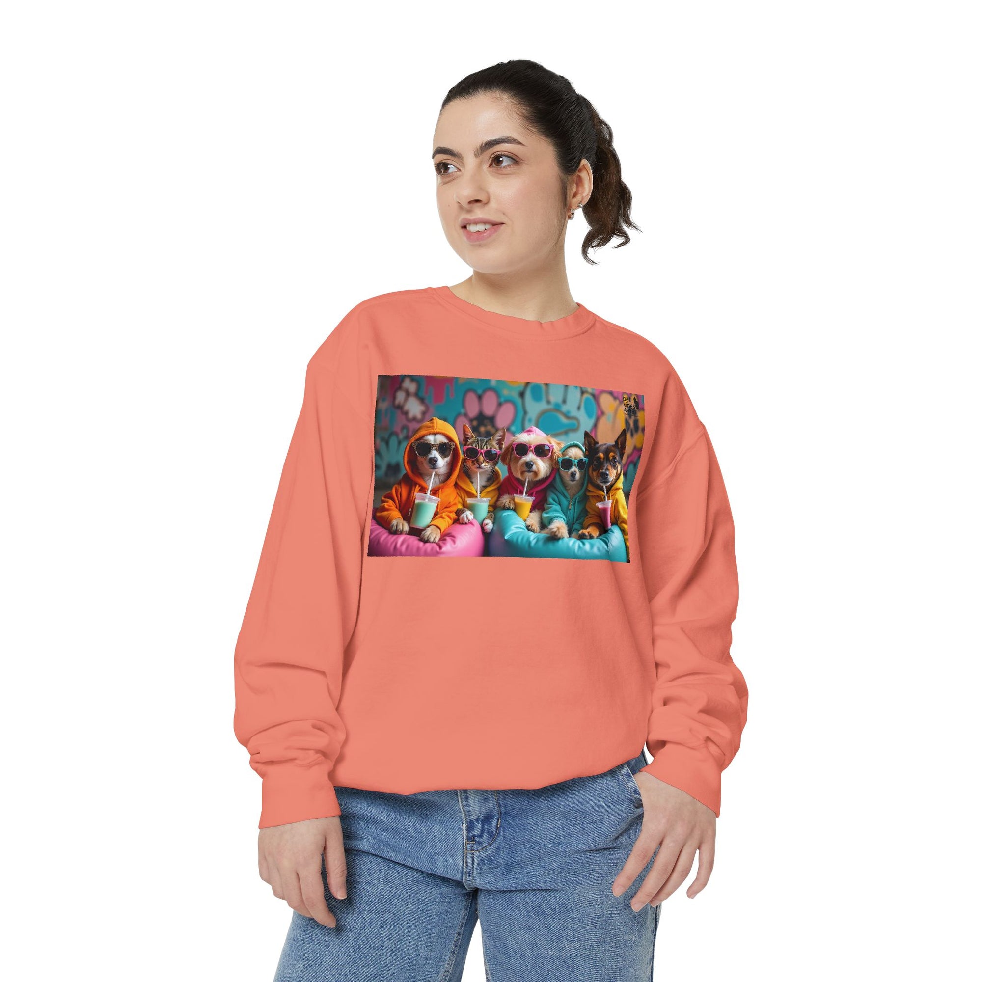 Colorful Dog Lovers Unisex Sweatshirt, Cozy Apparel for Pet Owners, Gift for Dog Lovers, Cute Animal Sweatshirt, Fun Casual Wear