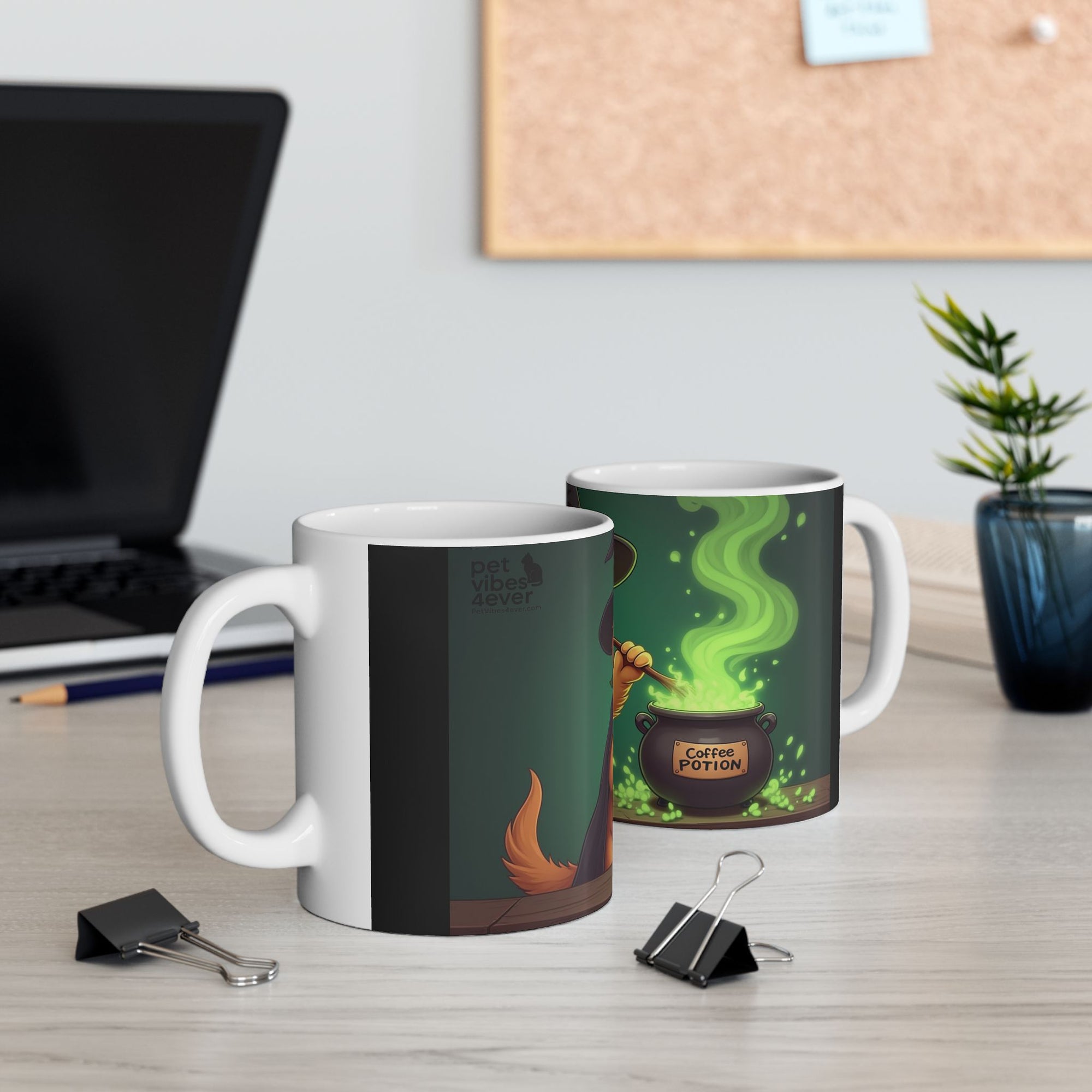 Whimsical Dog Potion Ceramic Mug - Perfect for Pet Lovers, Halloween Gifts, Coffee Lovers, Cute Mug, Animal Lover's Gift