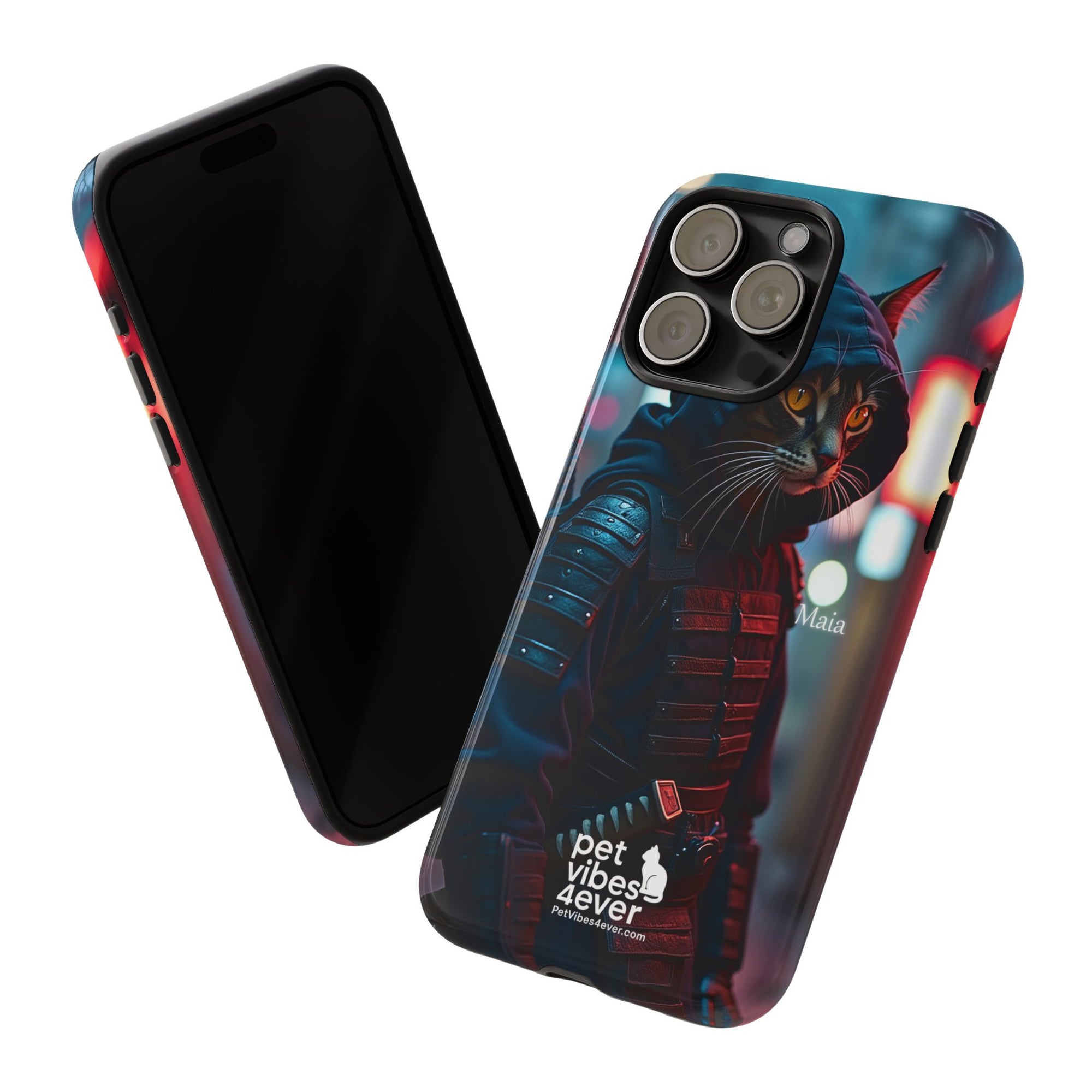 Tough Cases: Cool Cat Phone Case with 'Pet Vibes 4ever', Perfect for Cat Lovers, Unique Gift for Pet Enthusiasts, Fun Phone Accessory, [...]